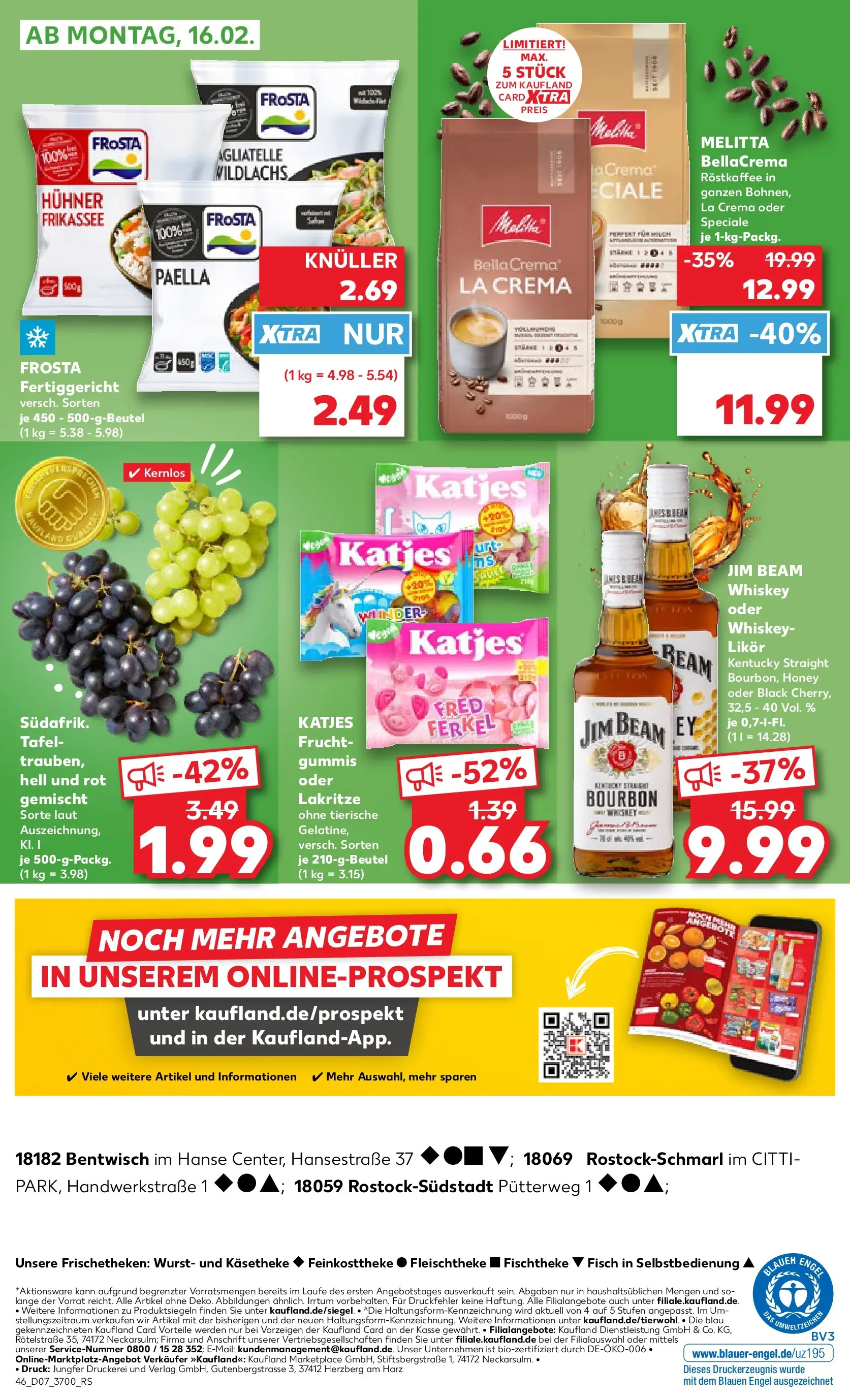 Prospekt Kaufland ab 12.02.2026 » Angebote Online zum Blättern | Seite: 54 | Produkte: Melitta, Frosta, Fisch, Bourbon
