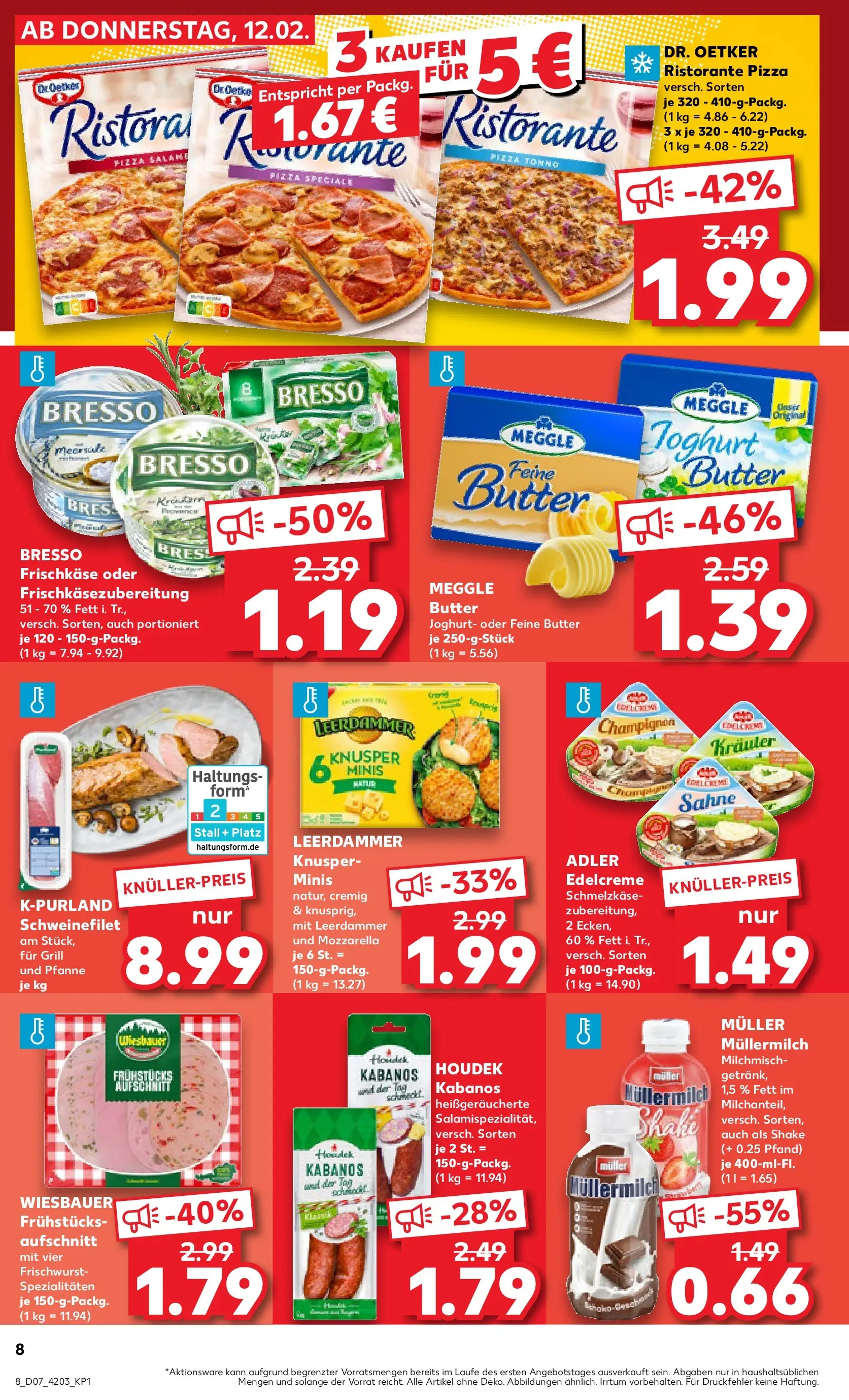 Prospekt Kaufland ab 12.02.2026 » Angebote Online zum Blättern | Seite: 16 | Produkte: Grill, Butter, Muller mullermilch, Frischkase
