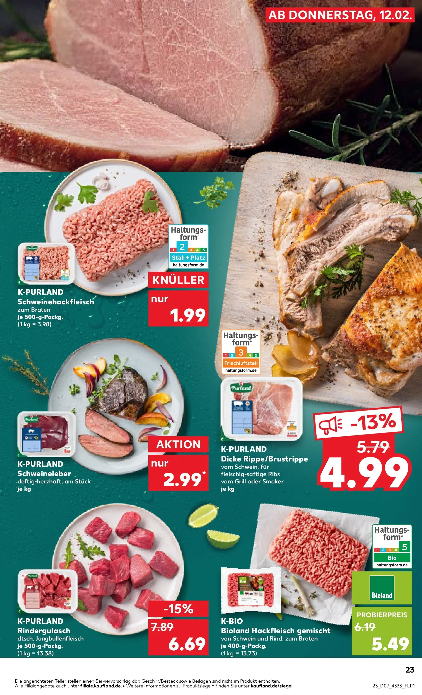 Prospekt Kaufland ab 12.02.2026 » Angebote Online zum Blättern | Seite: 31 | Produkte: Grill, Rindergulasch, Hackfleisch