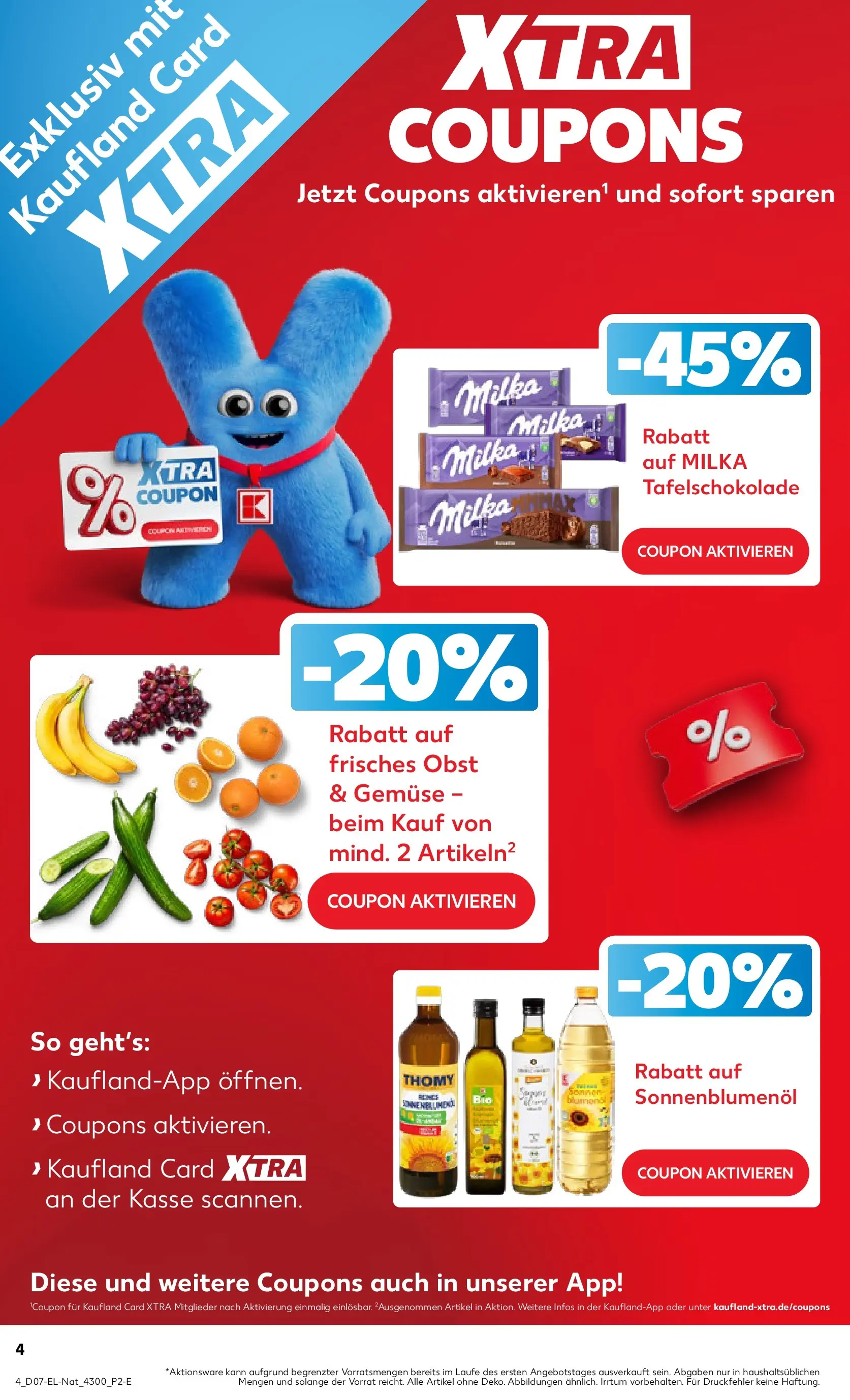 Prospekt Kaufland ab 12.02.2026 » Angebote und Werbung Online | Seite: 4 | Produkte: Sonnenblumenol, Milka, Gemüse, Obst Prospekt Kaufland ab 12.02.2026 » Angebote Online zum Blättern | Seite: 4 | Produkte: Sonnenblumenol, Milka, Gemüse, Obst