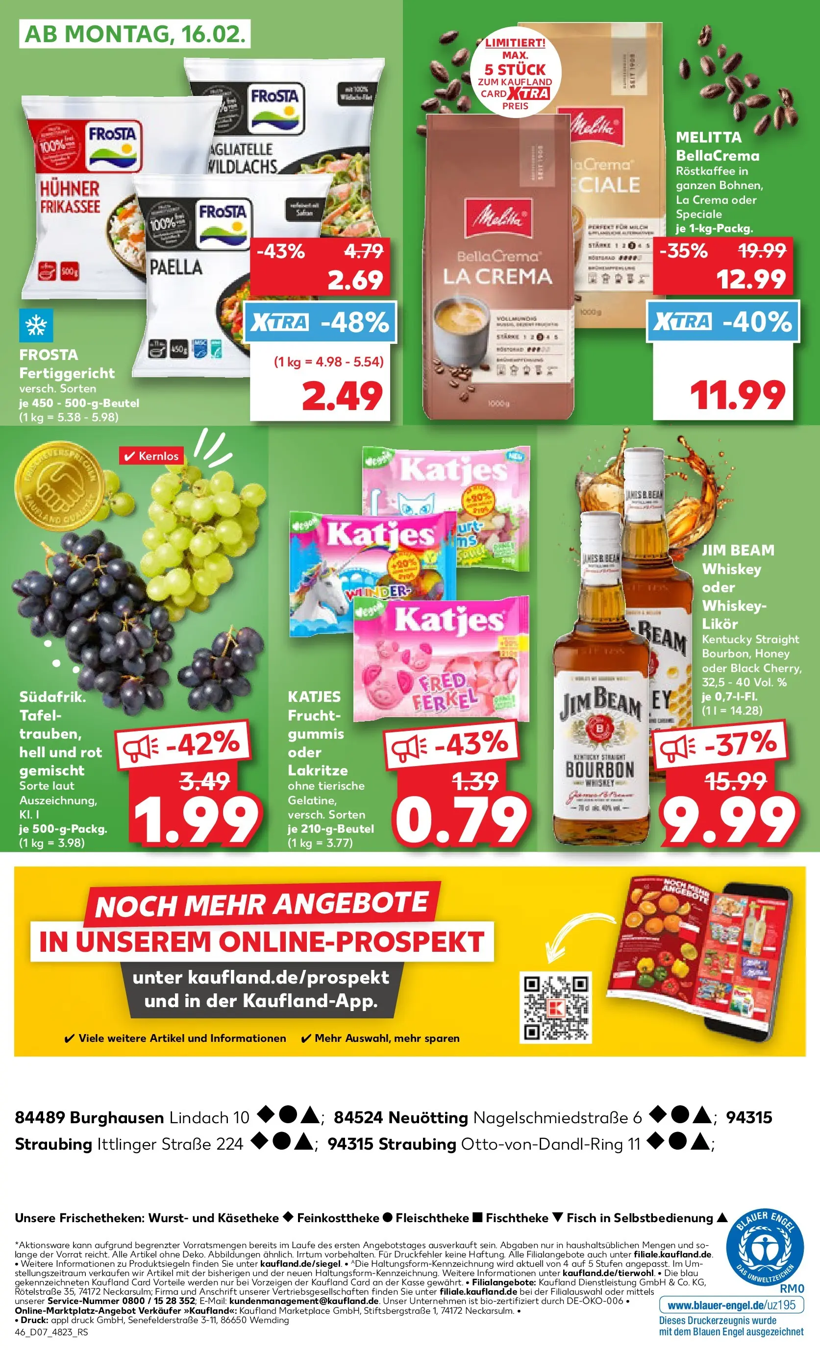 Prospekt Kaufland ab 12.02.2026 » Angebote Online zum Blättern | Seite: 54 | Produkte: Jim beam, Likör, Wurst, Bourbon
