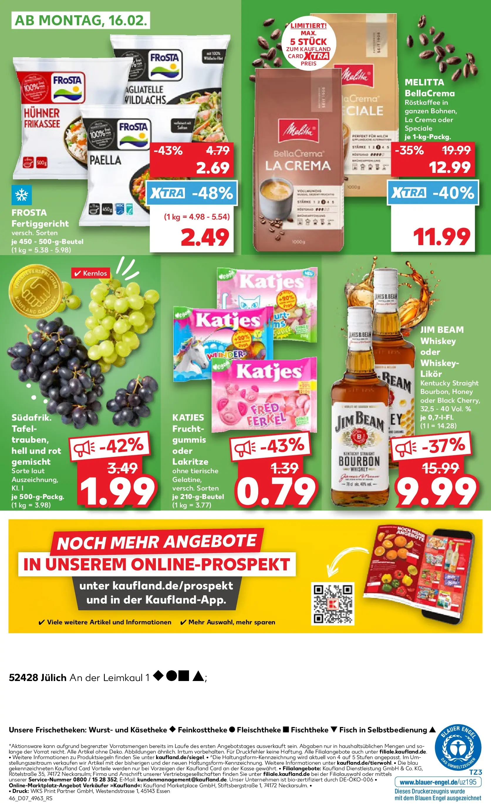 Prospekt Kaufland ab 12.02.2026 » Angebote Online zum Blättern | Seite: 54 | Produkte: Likör, Katjes, Wurst, Whiskey