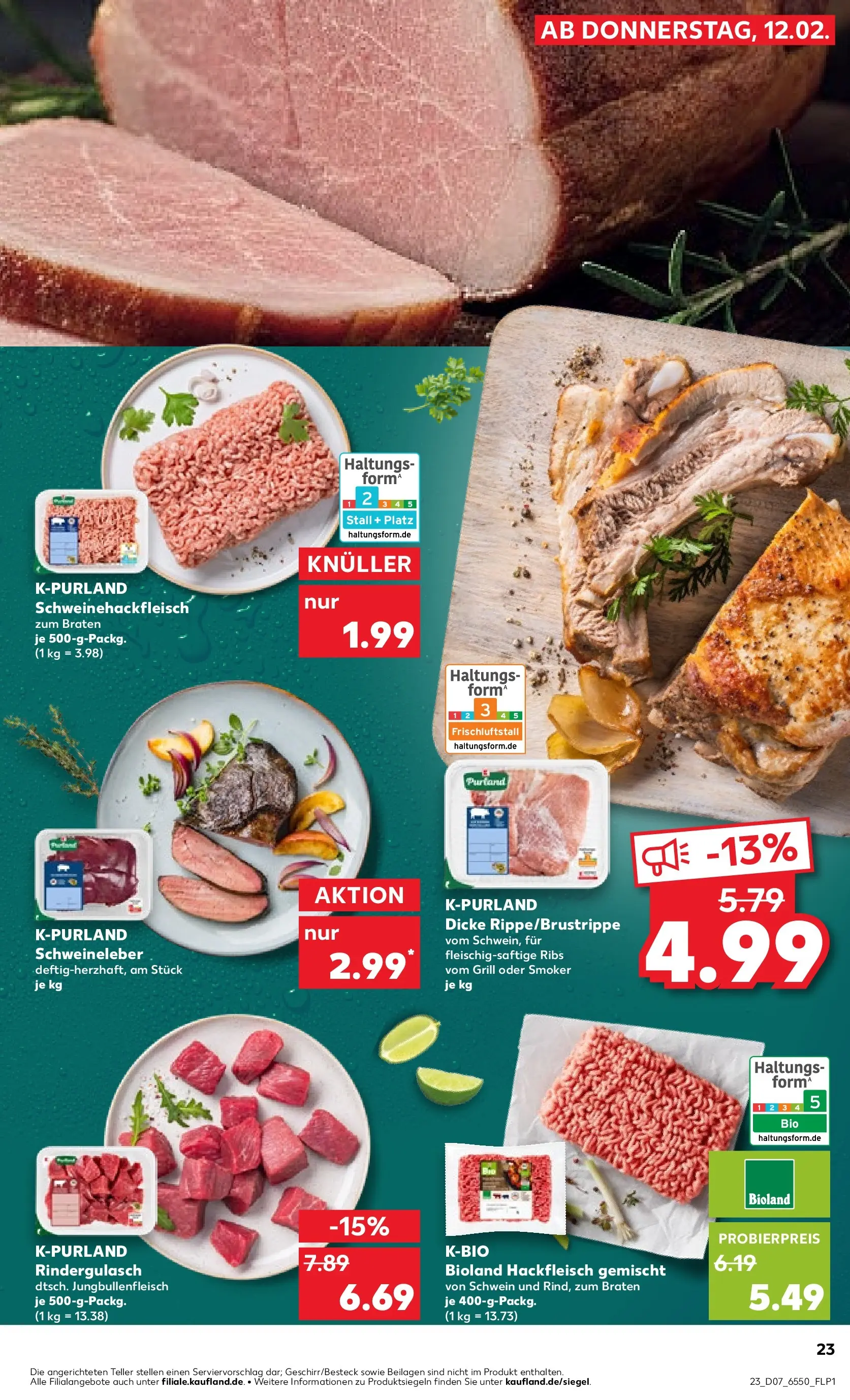 Prospekt Kaufland ab 11.02.2026 » Angebote Online zum Blättern | Seite: 39 | Produkte: Grill, Rindergulasch, Hackfleisch