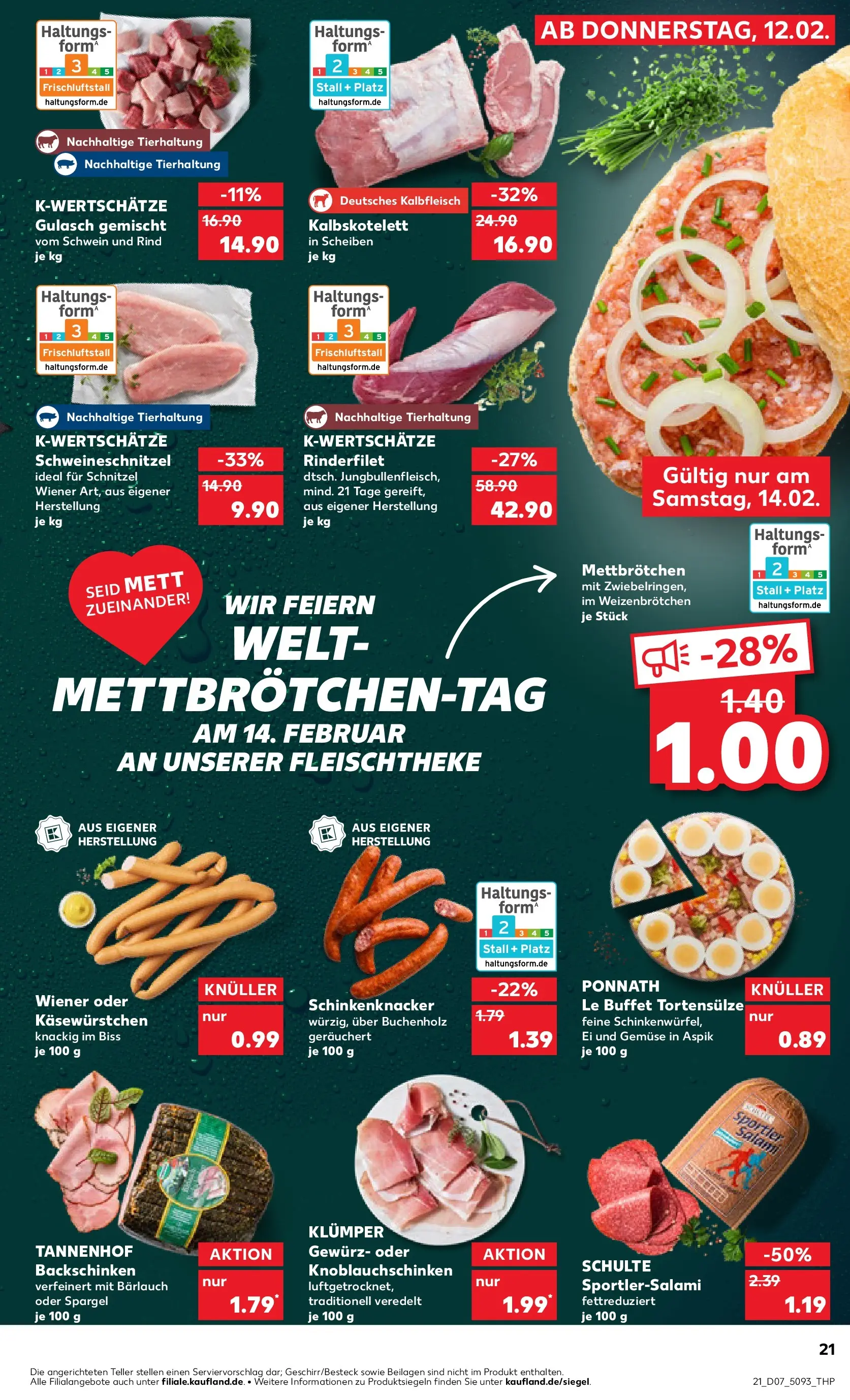 Prospekt Kaufland ab 12.02.2026 » Angebote Online zum Blättern | Seite: 29 | Produkte: Schnitzel, Gemüse, Gulasch, Salami