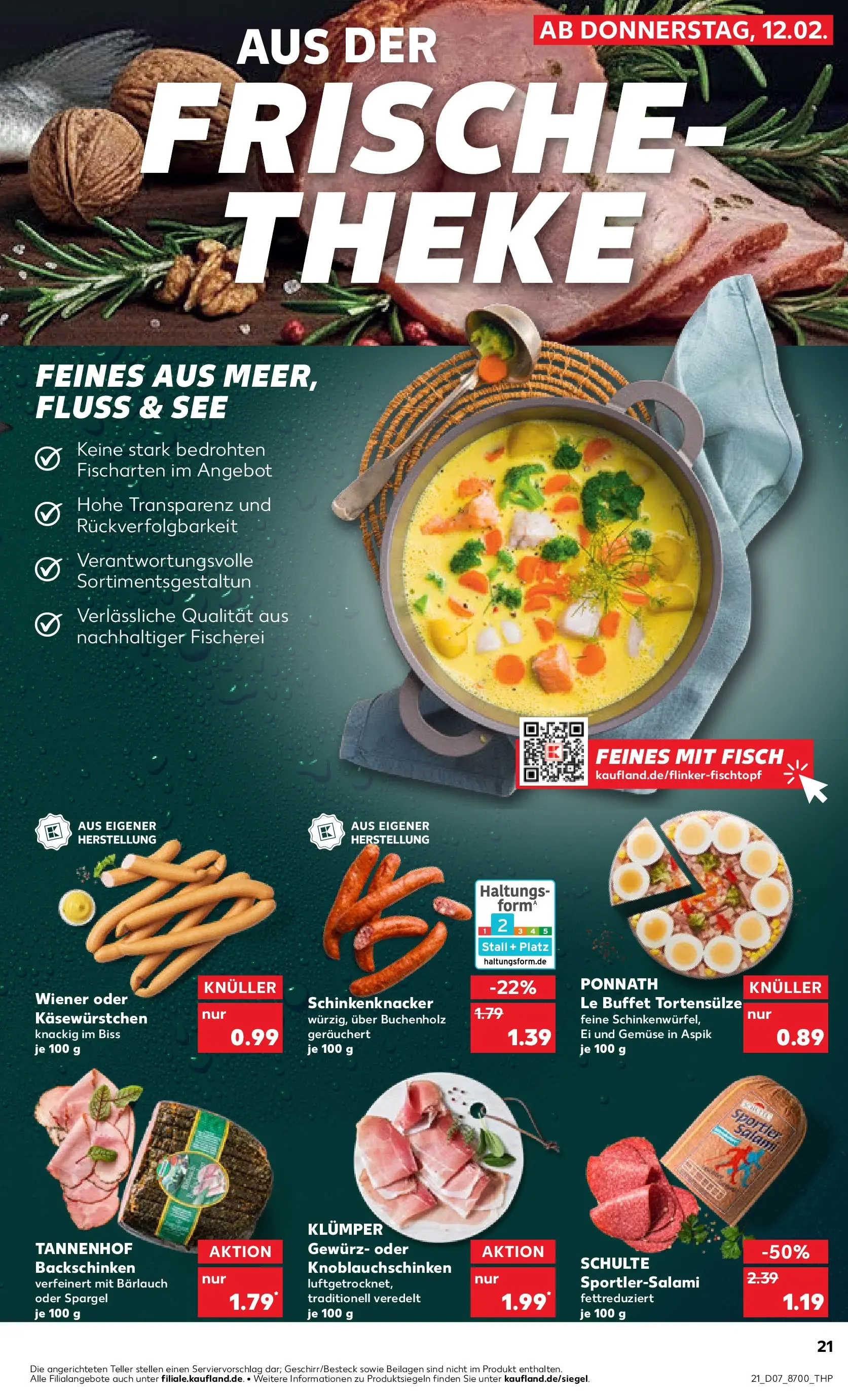 Prospekt Kaufland ab 11.02.2026 » Angebote Online zum Blättern | Seite: 29 | Produkte: Theke, Fisch, Gemüse, Salami