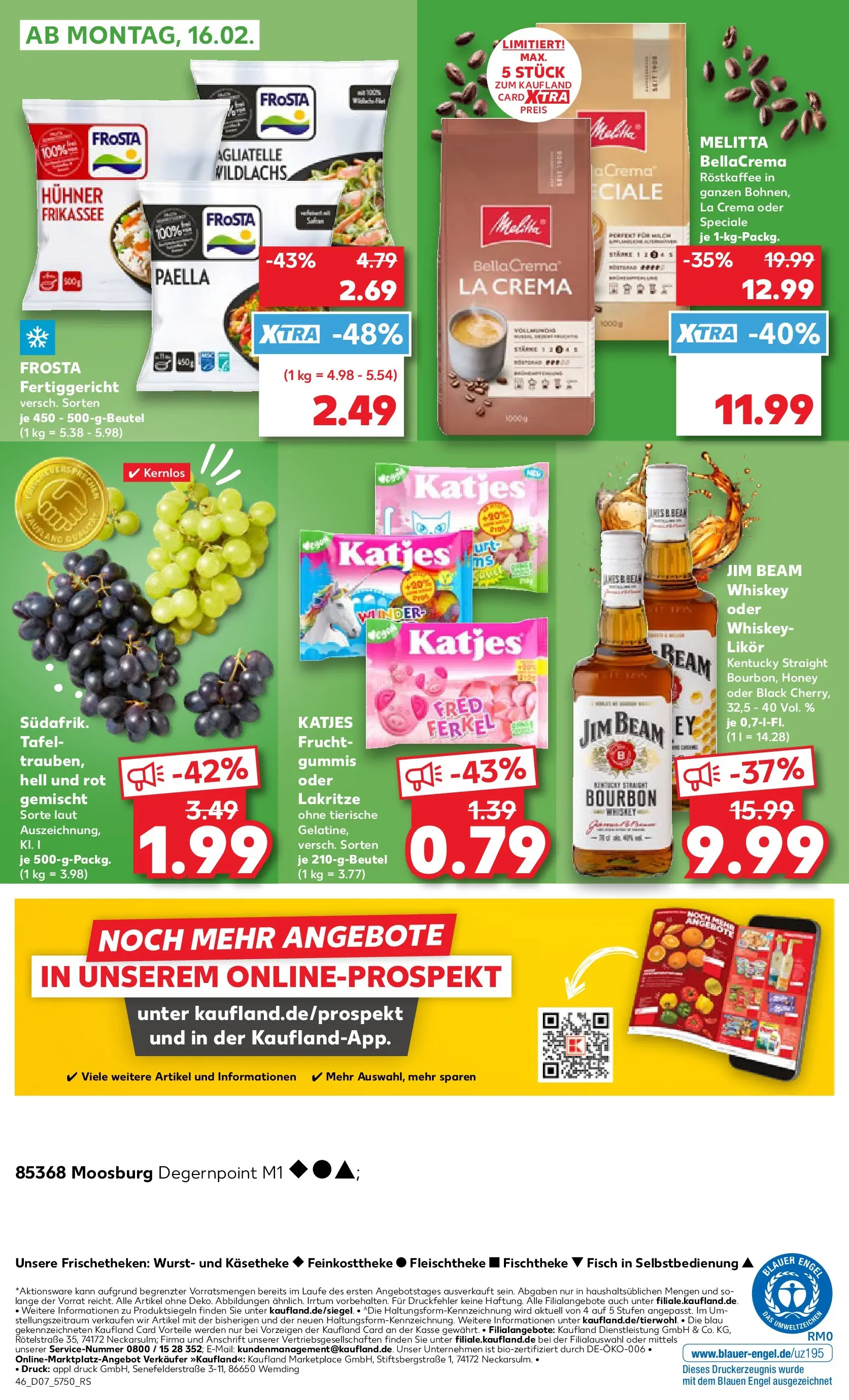 Prospekt Kaufland ab 12.02.2026 » Angebote Online zum Blättern | Seite: 54 | Produkte: Melitta, Likör, Fisch, Bourbon