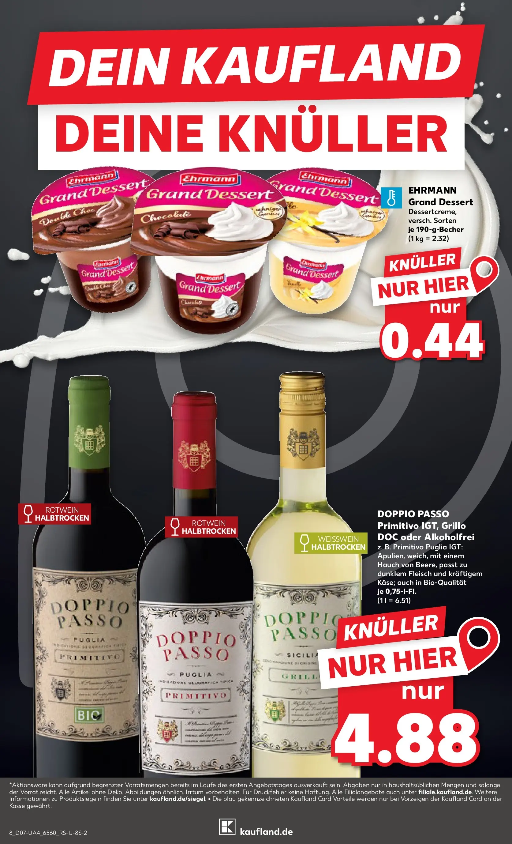Prospekt Kaufland ab 11.02.2026 » Angebote Online zum Blättern | Seite: 16 | Produkte: Weißwein, Rotwein, Rotwein halbtrocken, Doppio passo primitivo