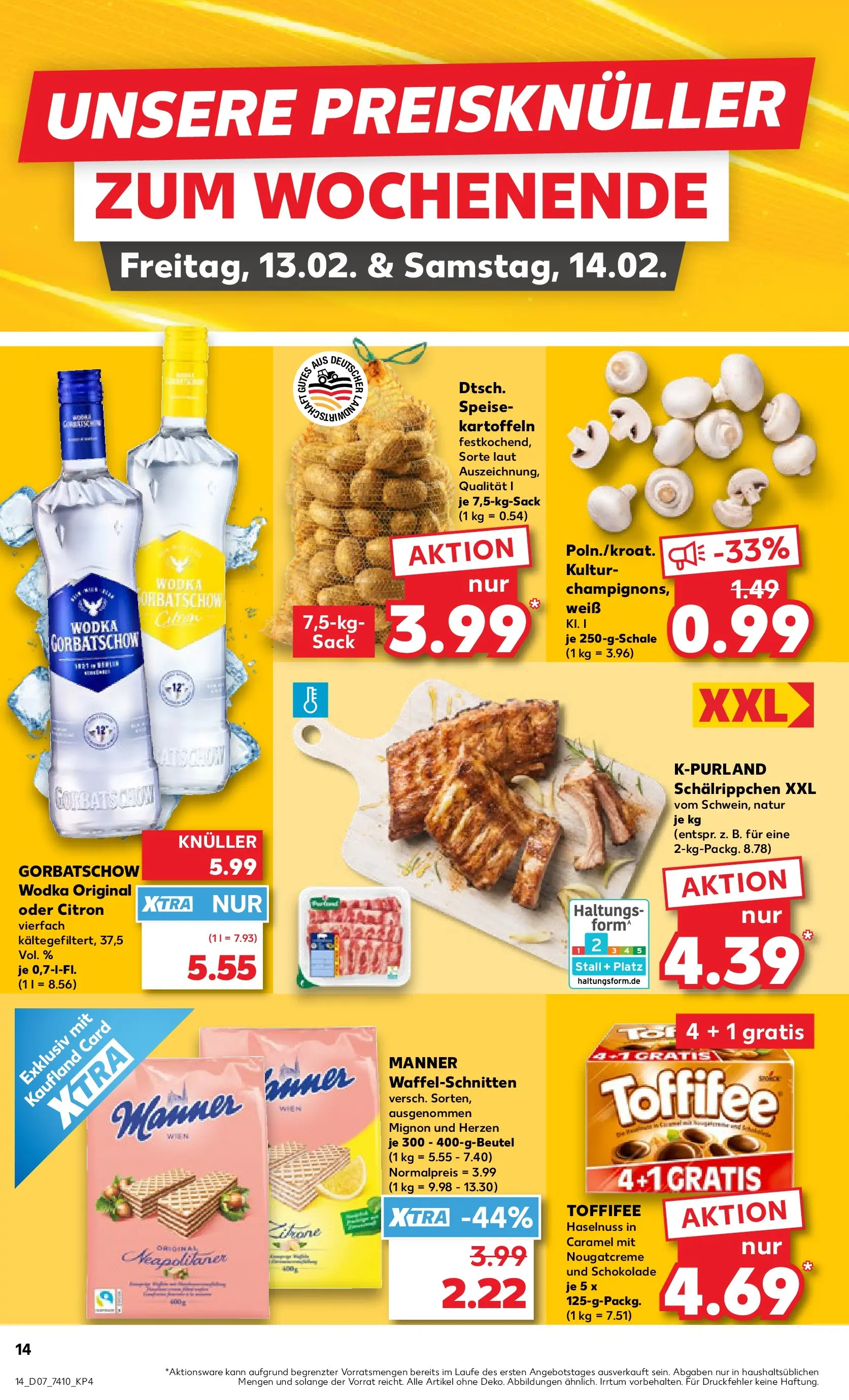 Prospekt Kaufland ab 12.02.2026 » Angebote Online zum Blättern | Seite: 22 | Produkte: Schokolade, Kartoffeln, Vodka, Wodka