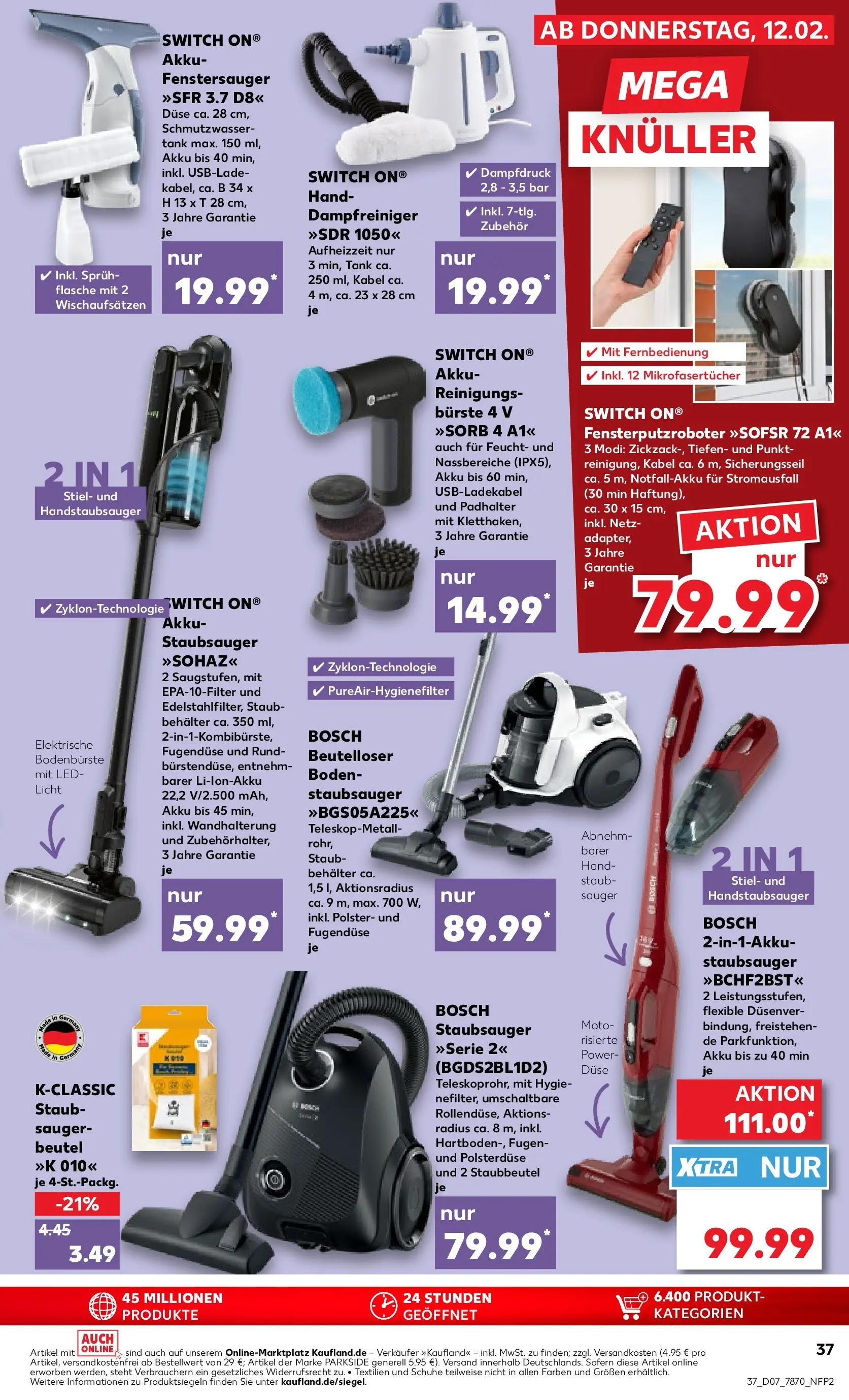 Prospekt Kaufland ab 12.02.2026 » Angebote Online zum Blättern | Seite: 53 | Produkte: Kabel, Bosch, Staubsauger, Bürste