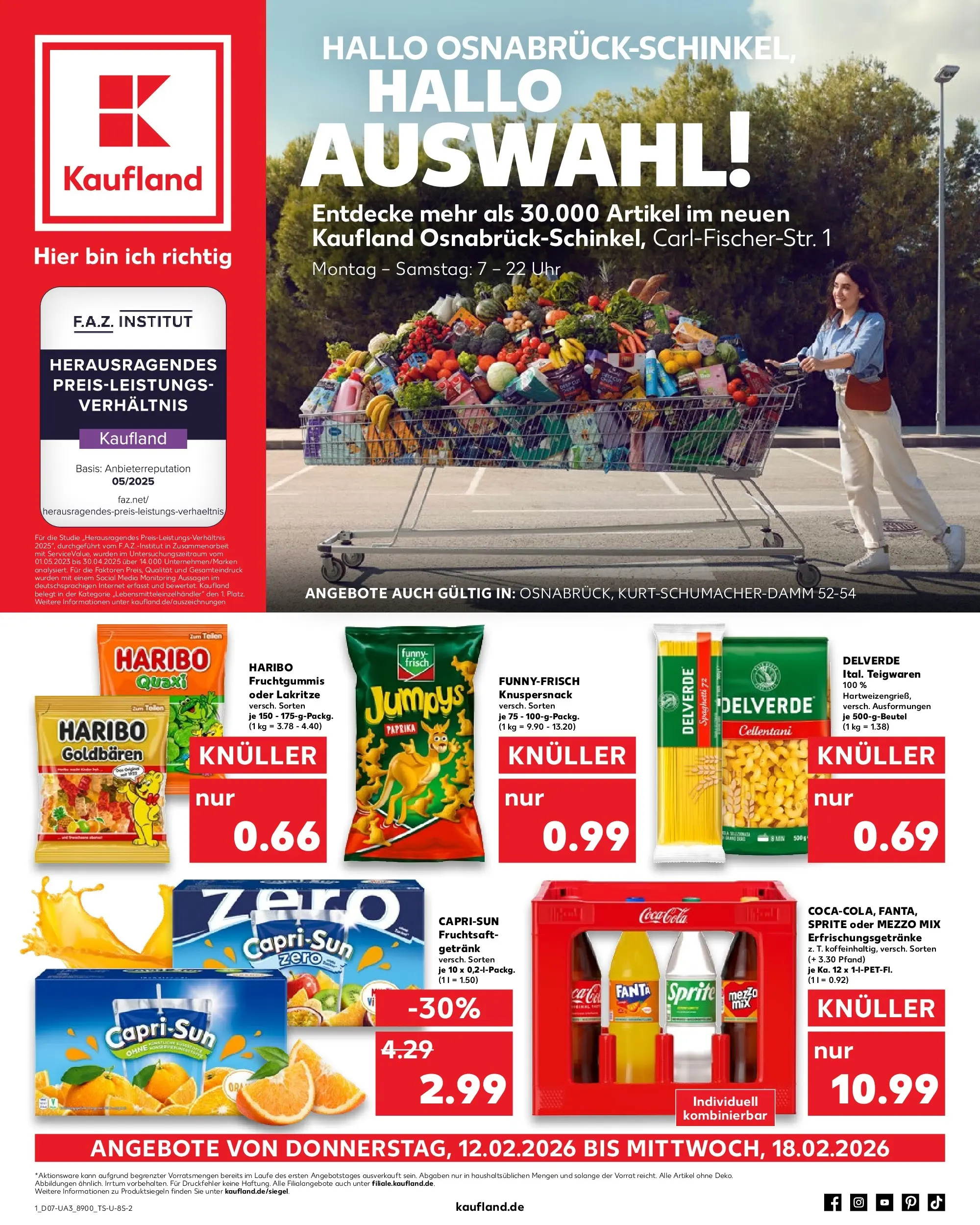 Prospekt Kaufland ab 12.02.2026 » Angebote Online zum Blättern | Seite: 9 | Produkte: Sprite, Paprika, Pasta, Chips