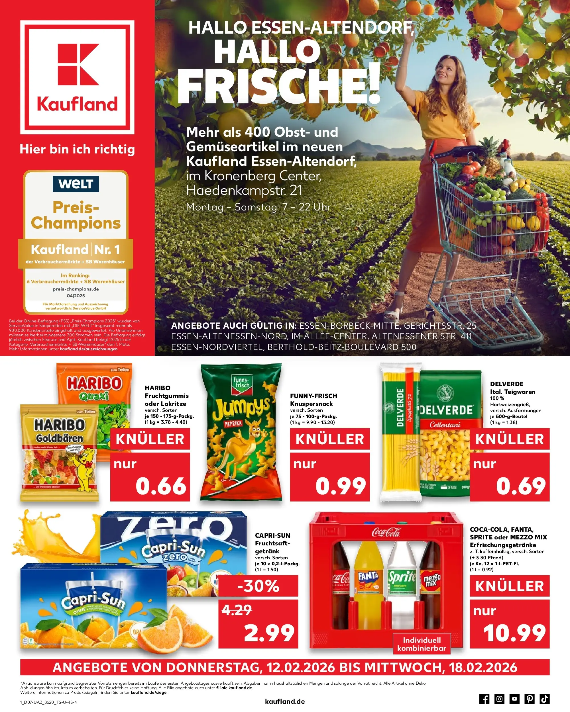 Prospekt Kaufland ab 11.02.2026 » Angebote Online zum Blättern | Seite: 9 | Produkte: Sprite, Capri sun, Paprika, Uhr
