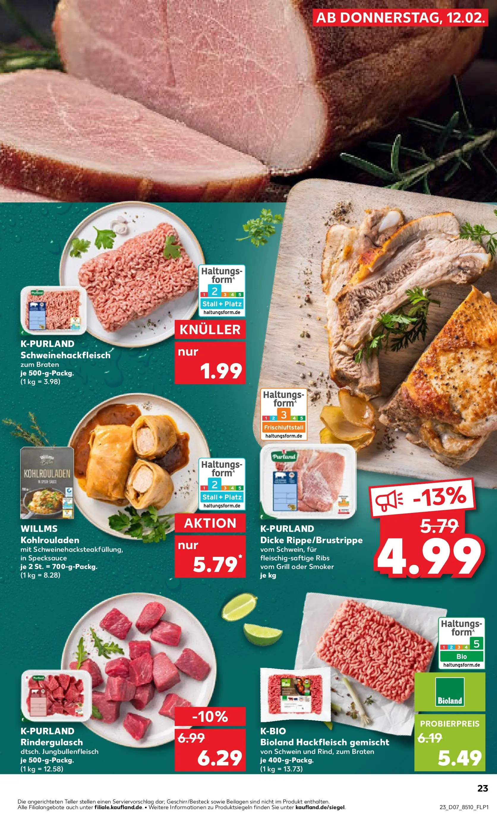Prospekt Kaufland ab 12.02.2026 » Angebote Online zum Blättern | Seite: 31 | Produkte: Grill, Rindergulasch, Hackfleisch