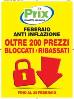 Prix Febbraio anti inflazione - al 28.02.2026