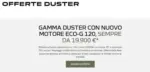 Dacia Offerte duster - al 02.03.2026