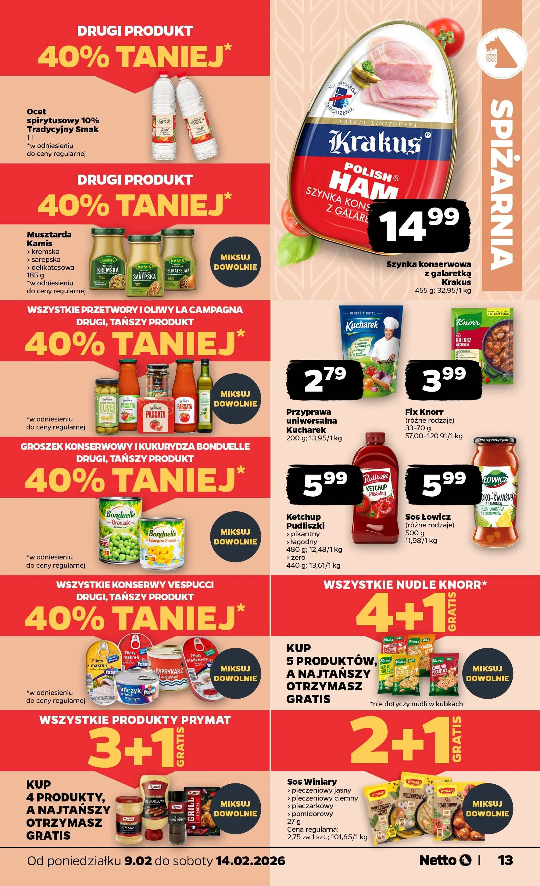 Netto - NETTO T07A ważne do 14.02.2026 od 08.02.2026 - Aktualne promocje | Strona: 13