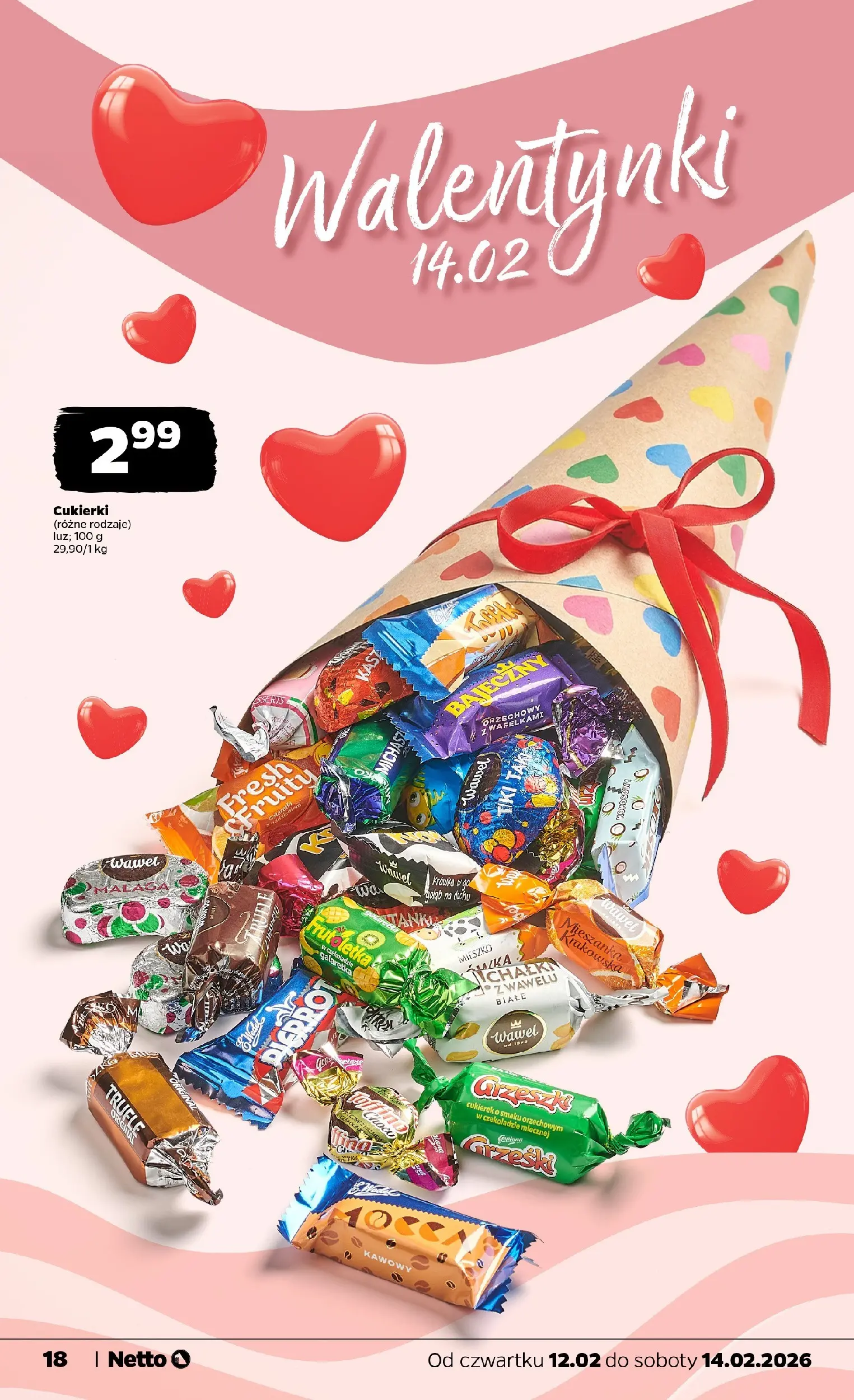 Netto gazetka - Spożywcza od 12.02.2026 - Aktualne promocje | Strona: 18 | Produkty: Galaretka, Mieszanka krakowska, Lalka, Cukierki