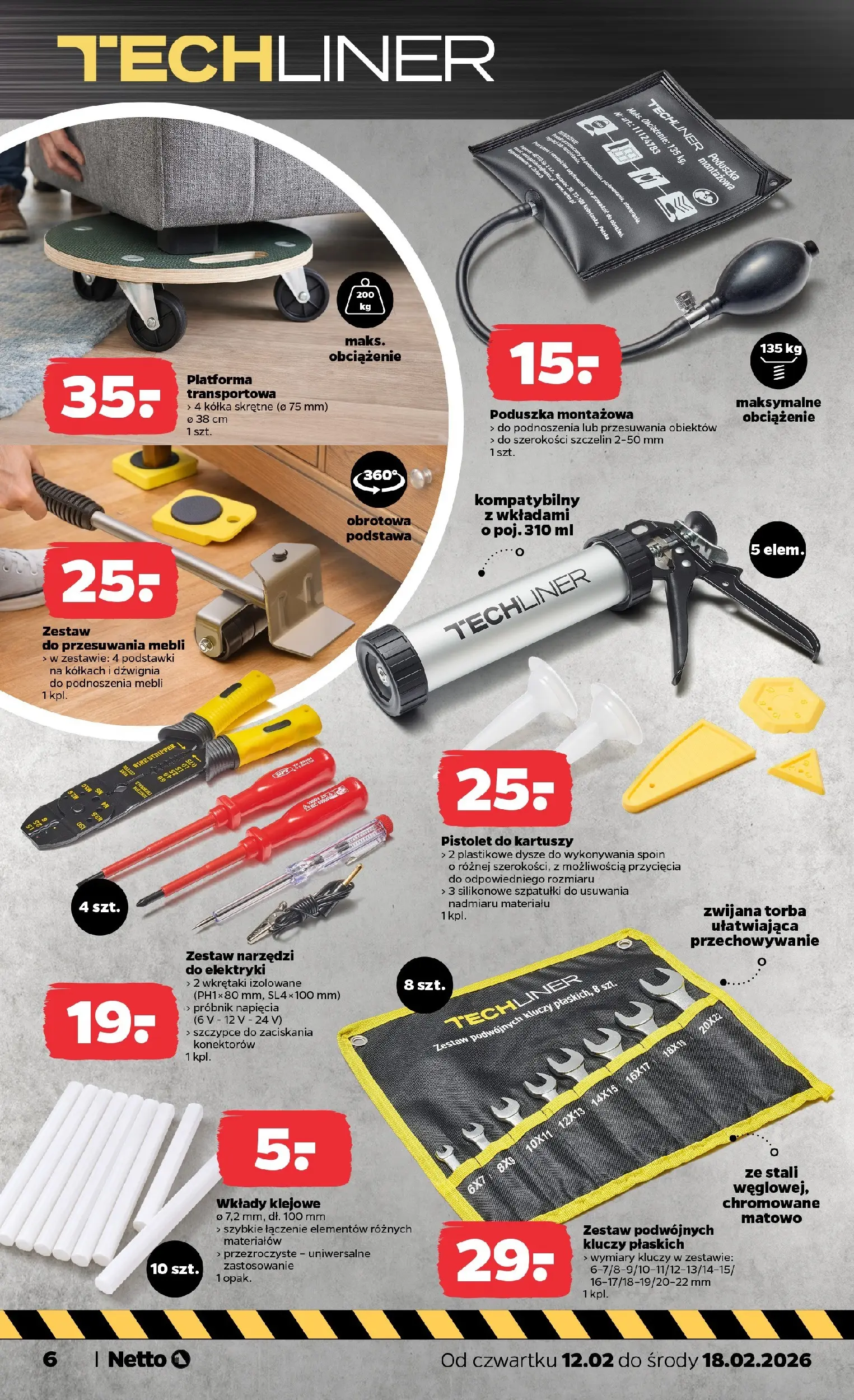 Netto gazetka - Spożywcza od 12.02.2026 - Aktualne promocje | Strona: 27 | Produkty: Torba, Zestaw narzędzi, Poduszka