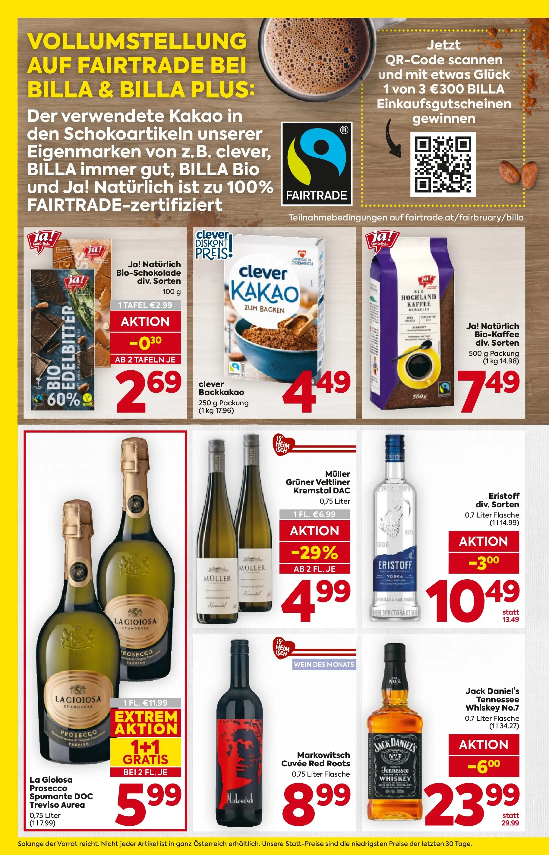 Billa - BILLA: Flugblatt gültig bei BILLA & BILLA PLUS ab 11.02.2026 - Angebote, Prospekt | Seite: 18 | Produkte: Whiskey, Kaffee, Wein