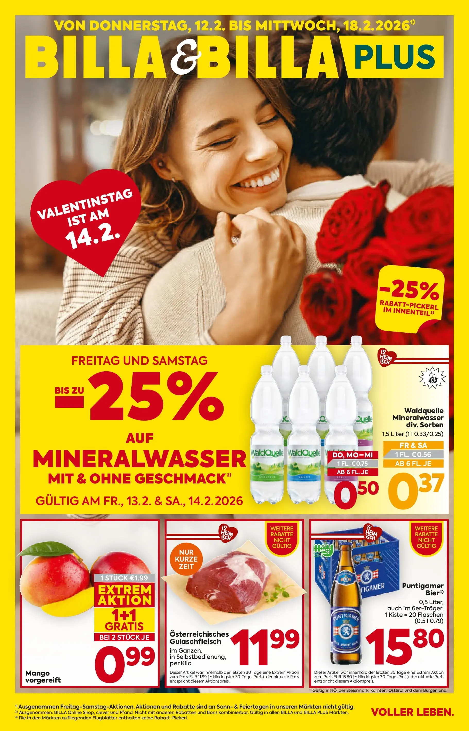 Billa Flugblatt - Stoob, Hornstein, Guessing ab 12.02.2026 - Angebote, Prospekt | Seite: 1 | Produkte: Mango