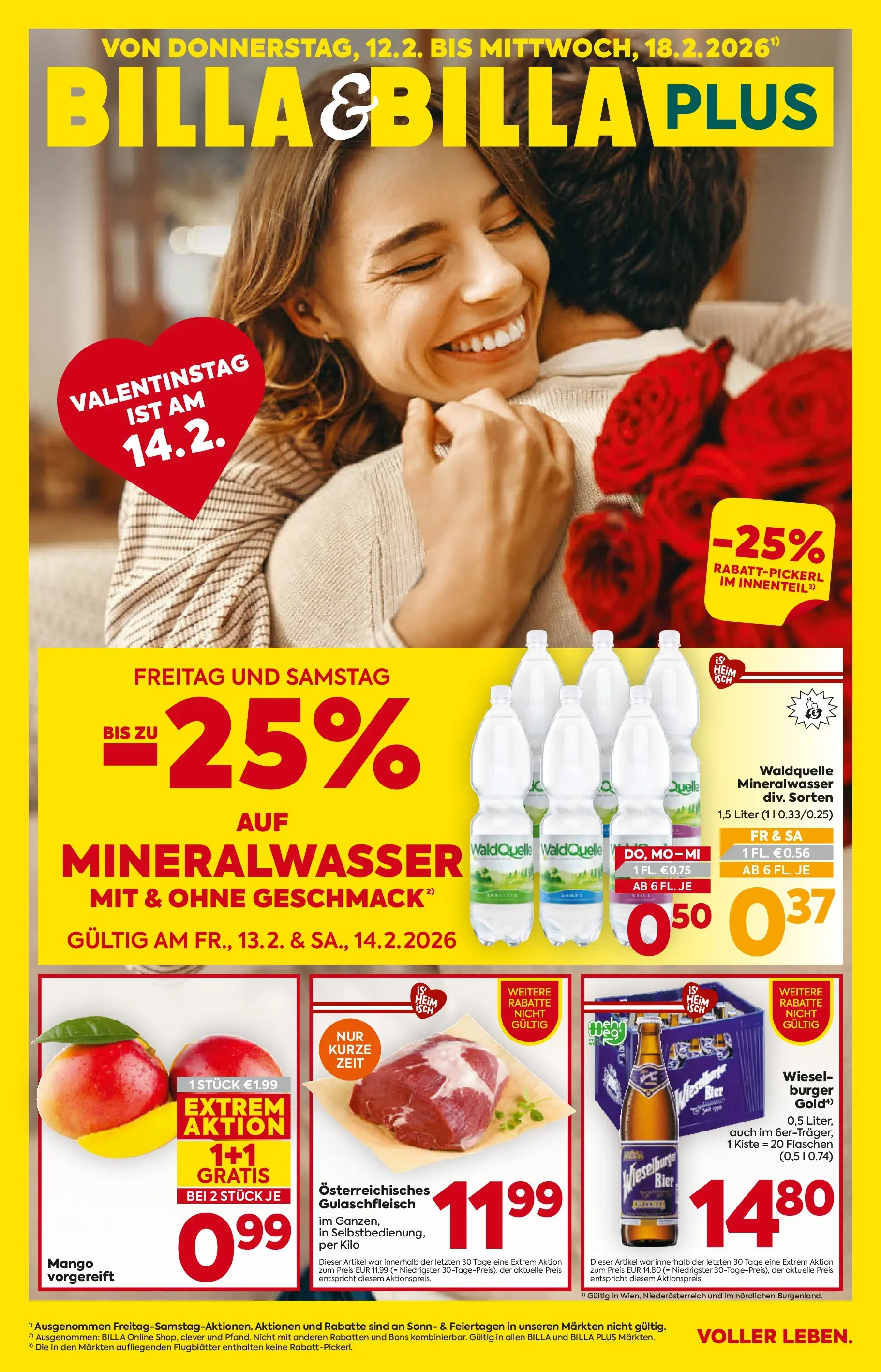 Billa - BILLA: Flugblatt gültig bei BILLA & BILLA PLUS ab 11.02.2026 - Angebote, Prospekt | Seite: 1 | Produkte: Mango, Bier