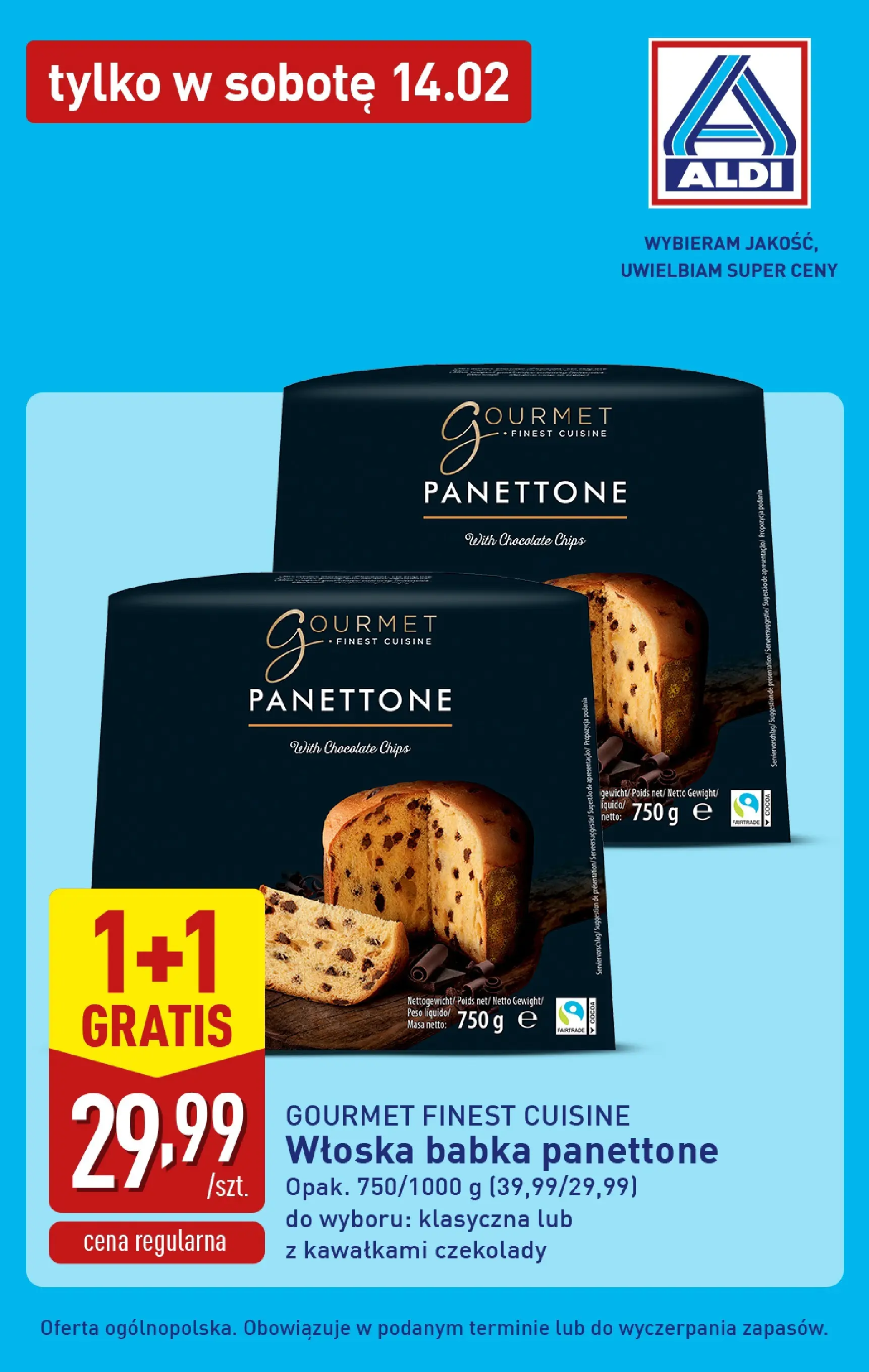 Aldi Gazetka - Tylko w sobotę od 14.02.2026 - Ulotka PDF, promocje | Strona: 2 | Produkty: Czekolady, Babka