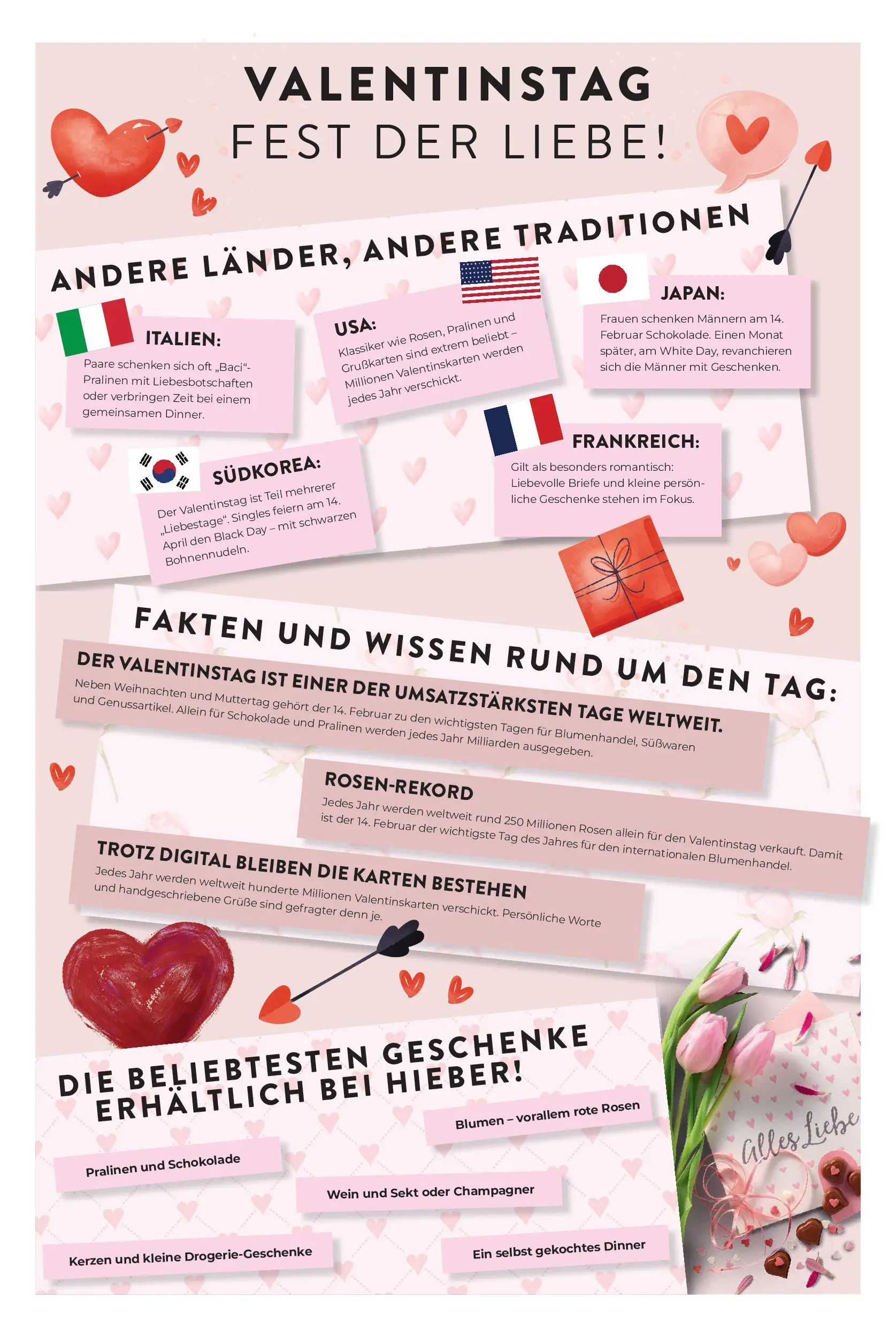 Angebote - Hieber's Frischecenter: Meine Woche (ab 08.02.2026) zum Blättern | Seite: 2 | Produkte: Schokolade, Sekt, Blumen, Wein