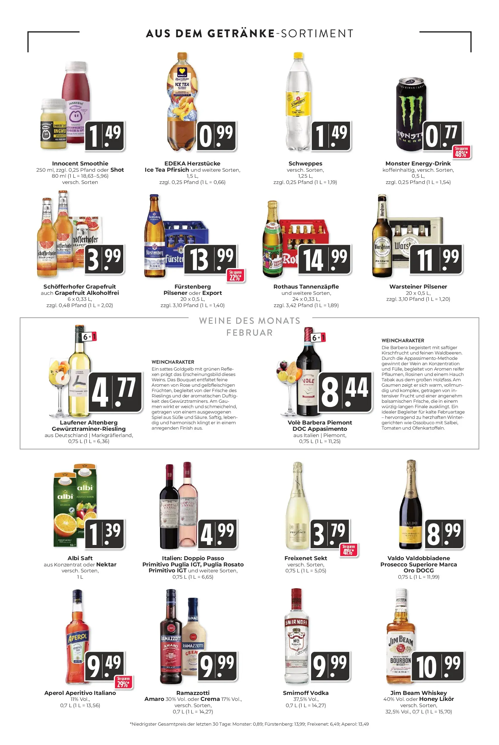 Angebote - Hieber's Frischecenter: Meine Woche (ab 08.02.2026) zum Blättern | Seite: 14 | Produkte: Spiel, Schweppes, Rosinen, Smirnoff