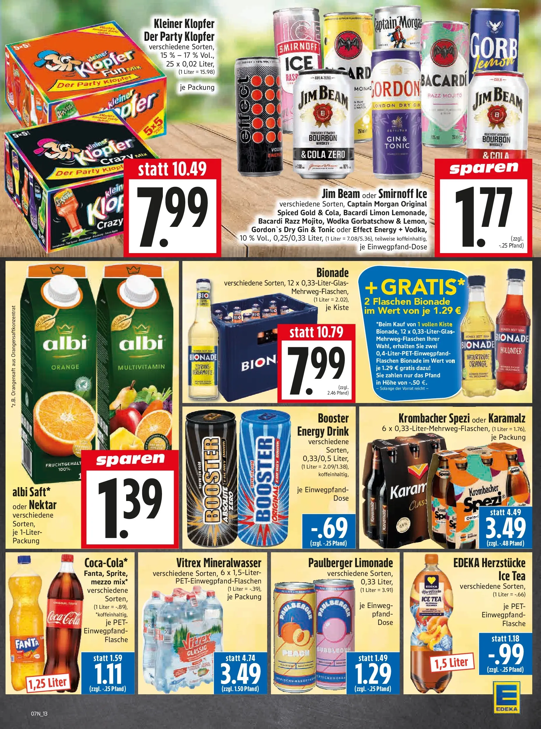 Angebote - Edeka Hahner: Wochenangebote (ab 08.02.2026) zum Blättern | Seite: 15 | Produkte: Jim beam, Coca cola, Energy, Bourbon