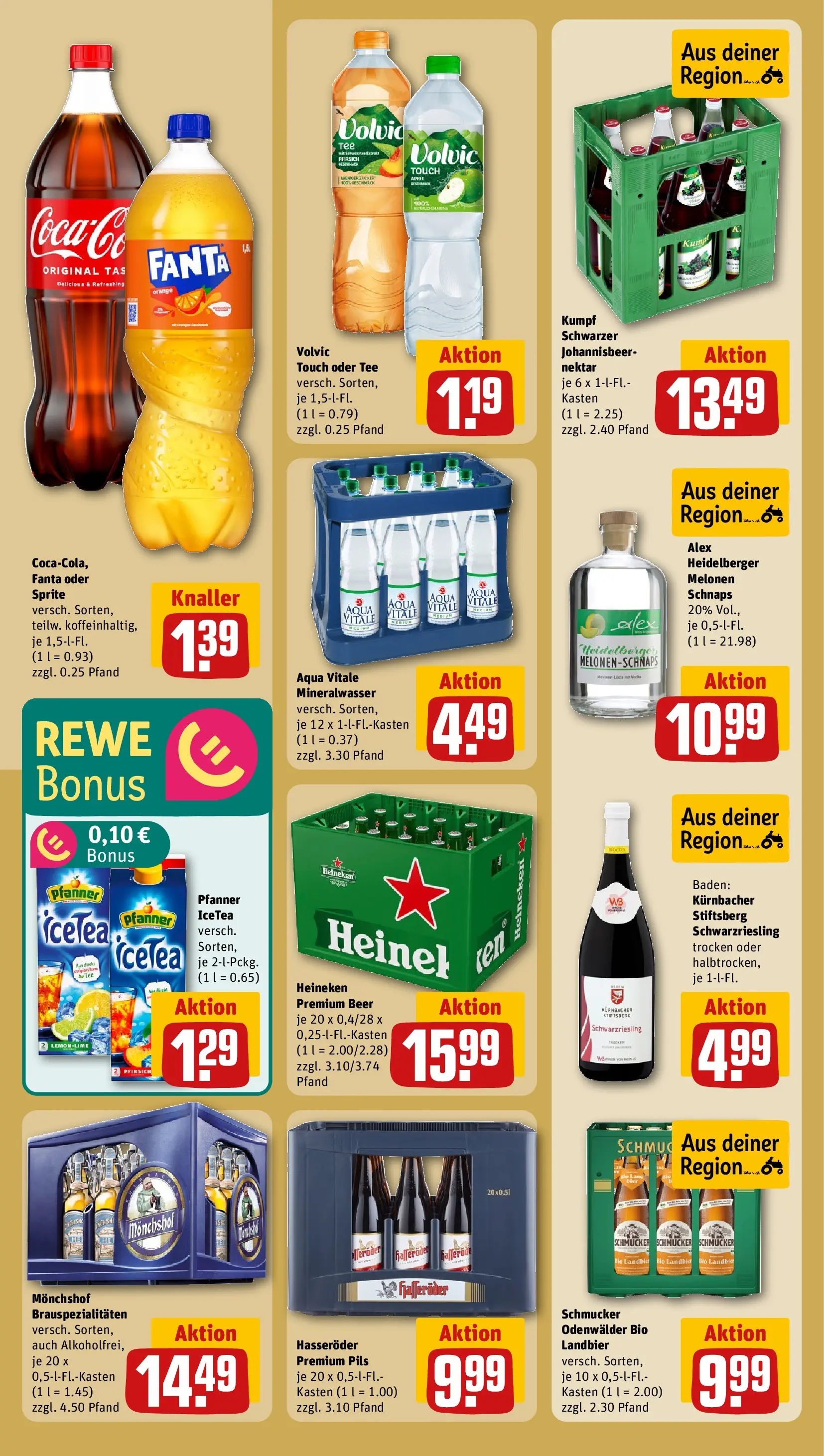 REWE Prospekt ab 08.02.2026 zum Blättern » Angebote | Seite: 24 | Produkte: Sprite, Mineralwasser, Heineken, Hasseröder