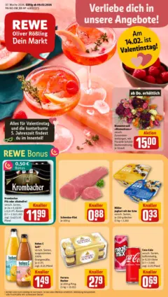 Rewe prospekt Warburg/Scherfede	 ab 09.02.2026 gültig