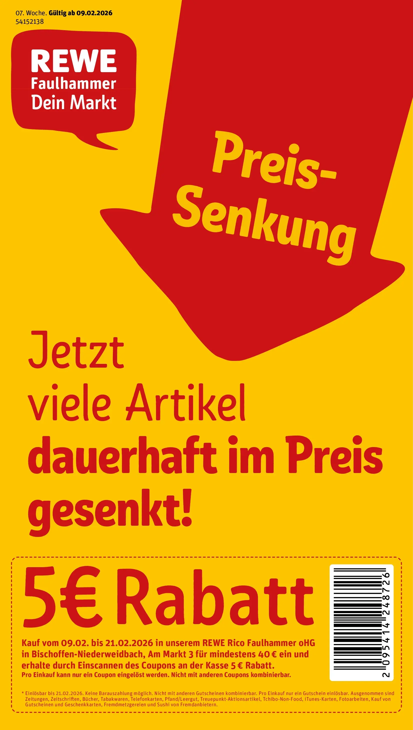 REWE Prospekt ab 09.02.2026 zum Blättern » Angebote | Seite: 1