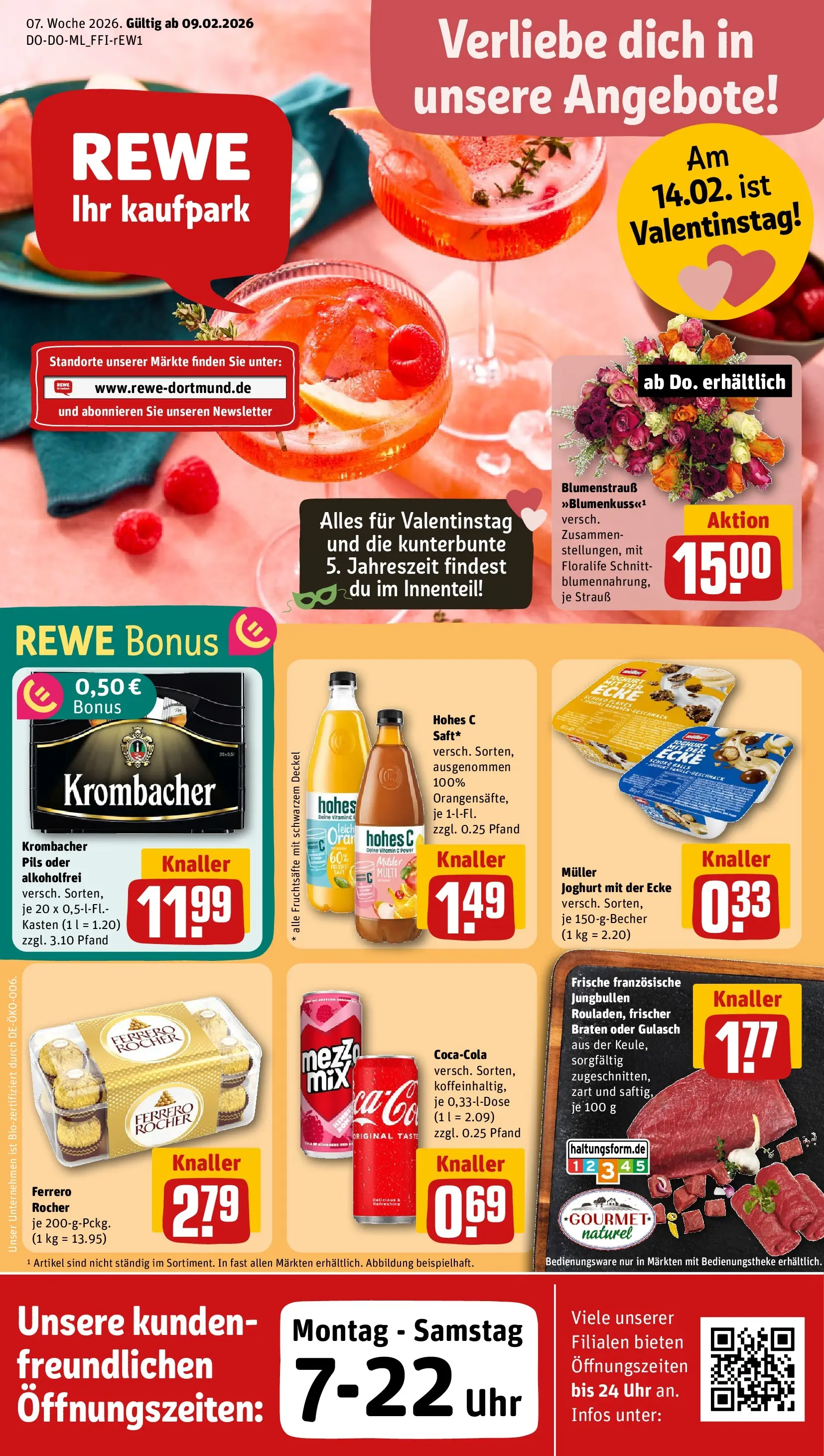 REWE Prospekt ab 09.02.2026 zum Blättern » Angebote | Seite: 1