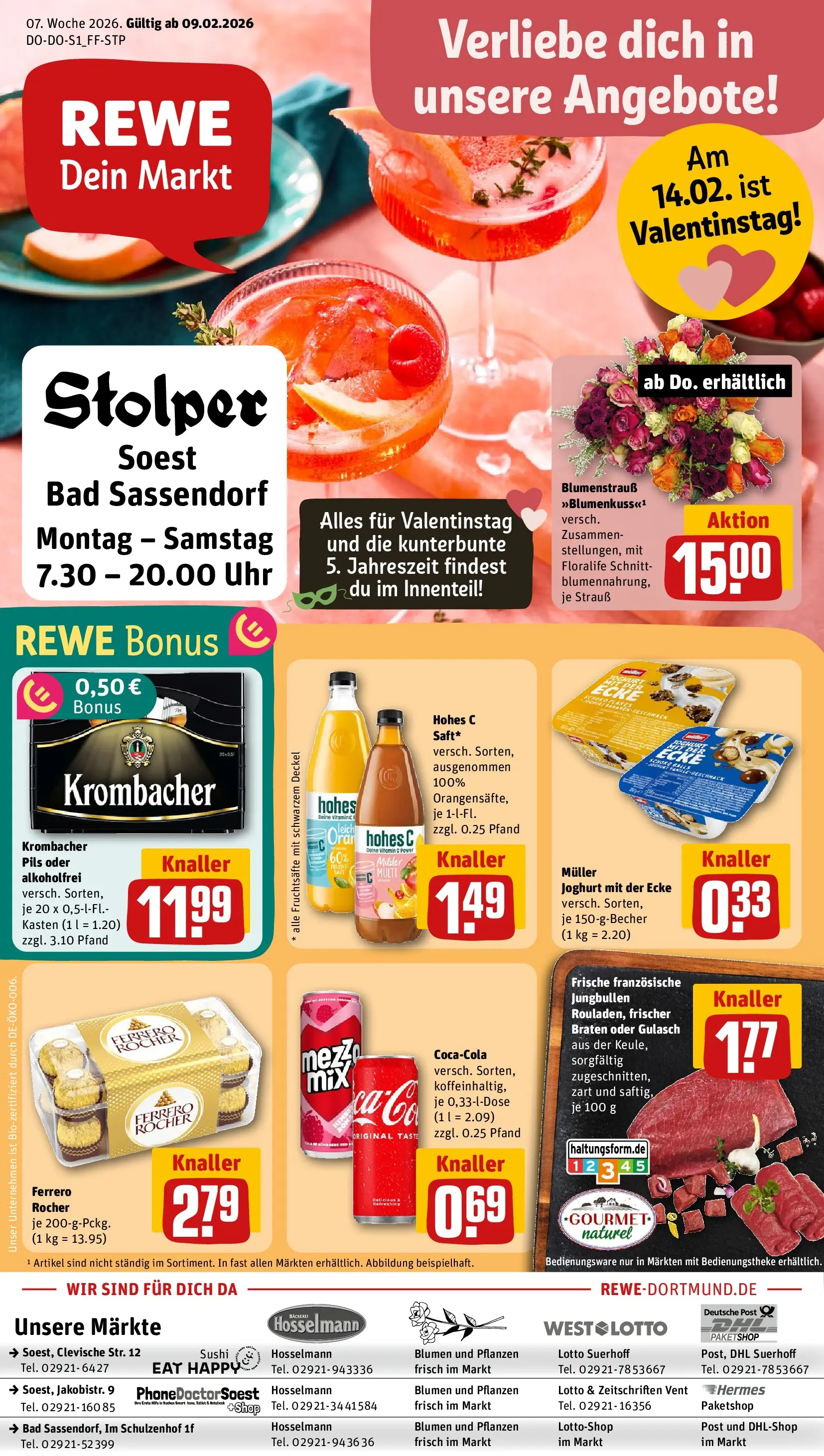 REWE Prospekt ab 09.02.2026 zum Blättern » Angebote | Seite: 1