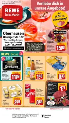 Rewe prospekt Oberhausen	 ab 09.02.2026 gültig