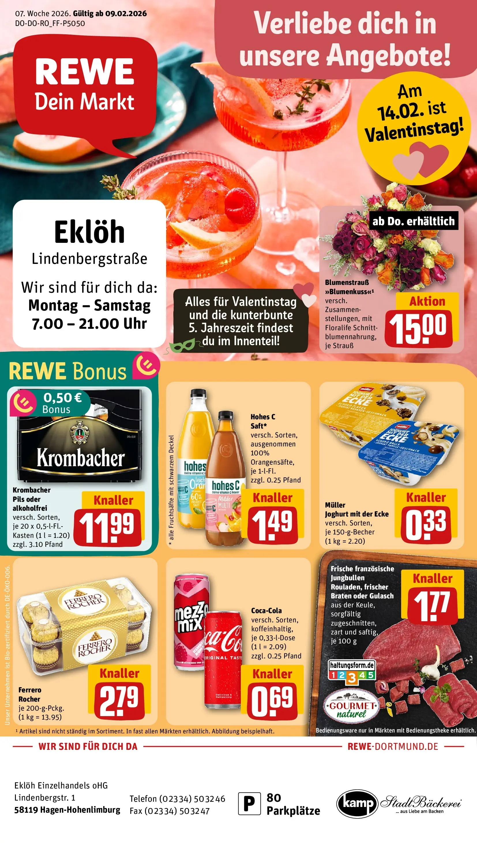 REWE Prospekt ab 09.02.2026 zum Blättern » Angebote | Seite: 1