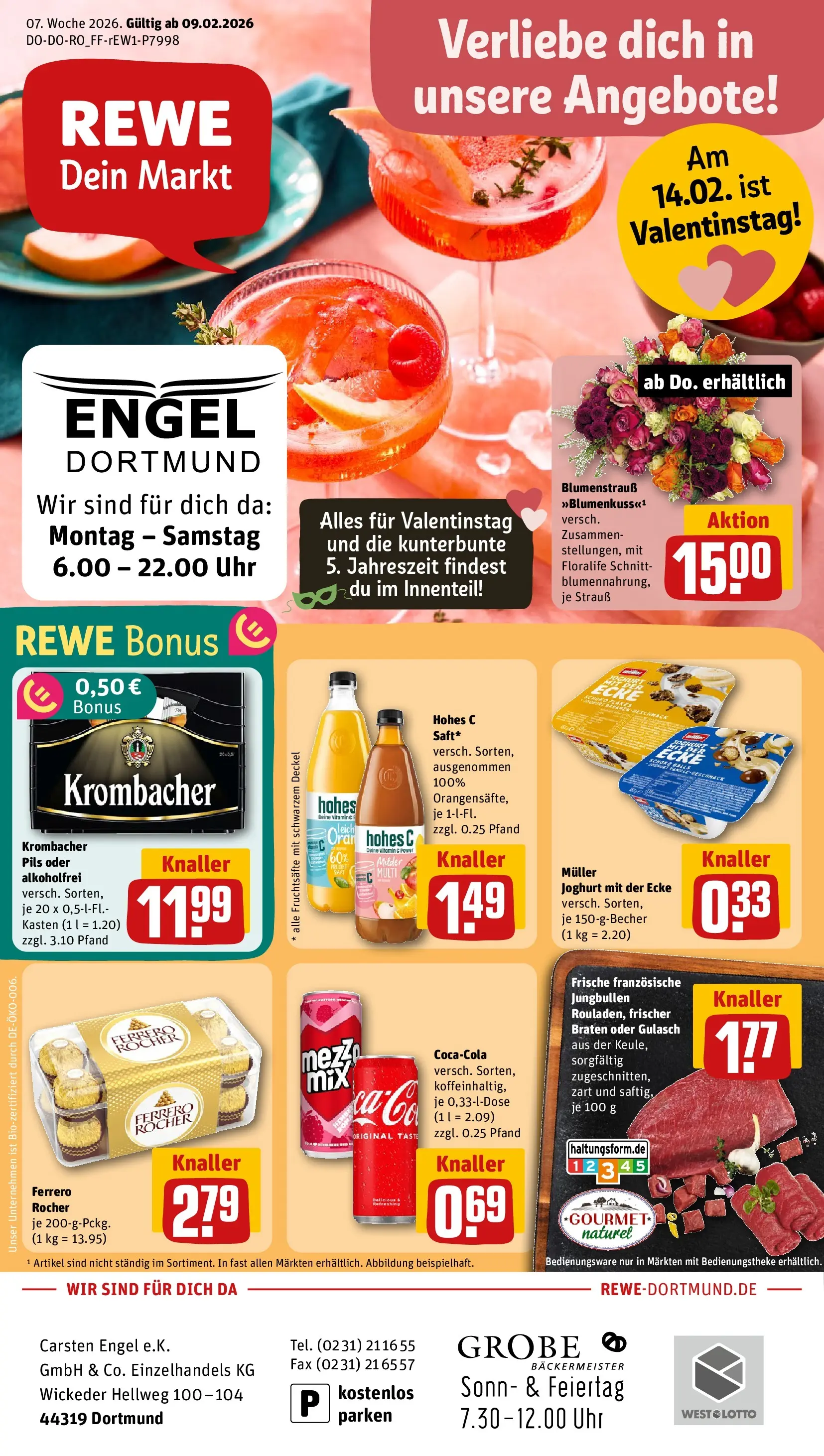 REWE Prospekt ab 09.02.2026 zum Blättern » Angebote | Seite: 1