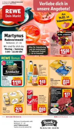 Rewe prospekt Radevormwald	 ab 09.02.2026 gültig