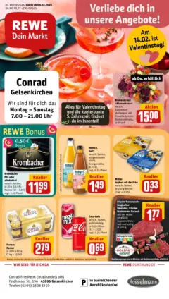 Rewe prospekt Gelsenkirchen / Scholven	 ab 09.02.2026 gültig