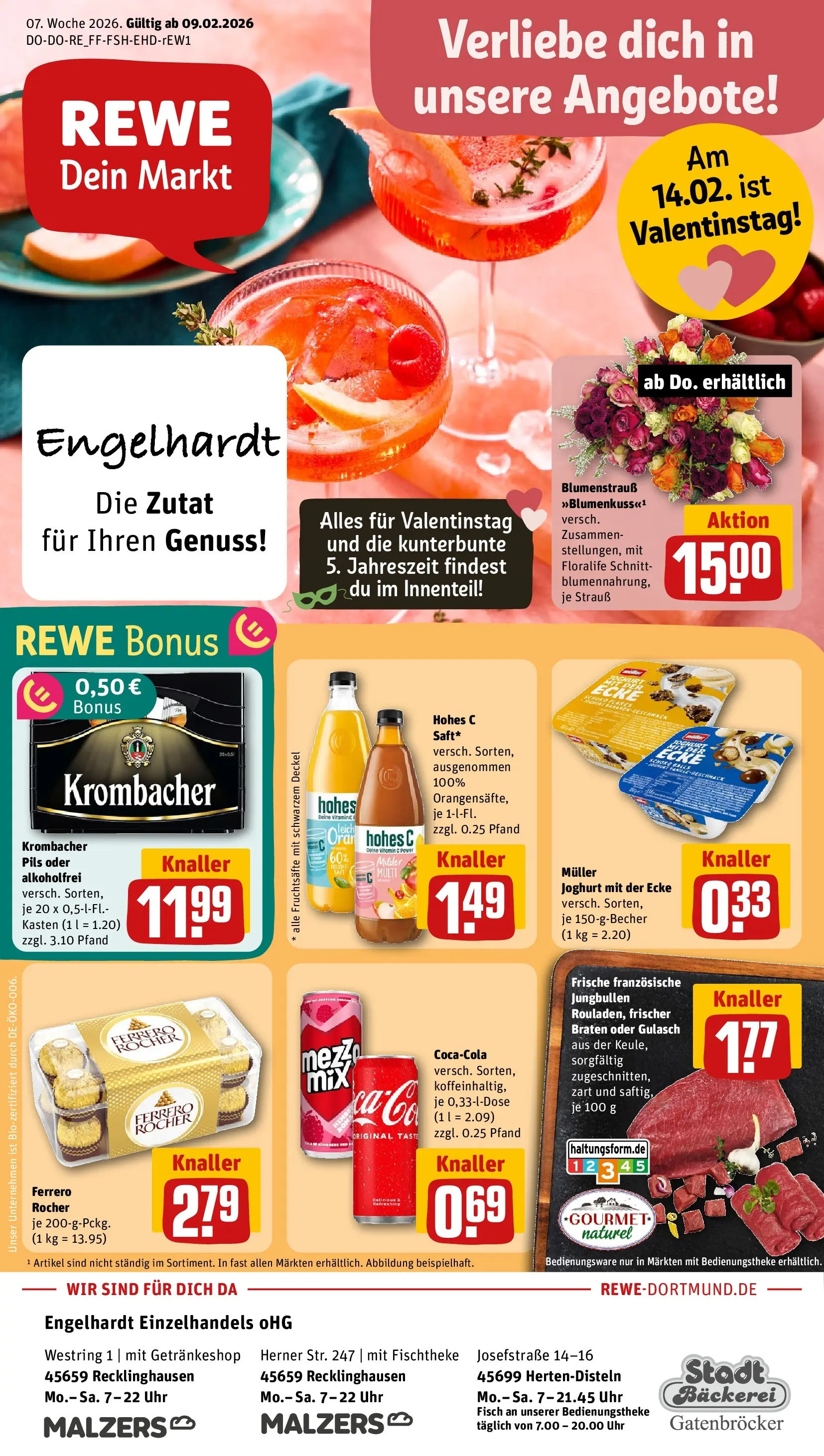 REWE Prospekt ab 09.02.2026 zum Blättern » Angebote | Seite: 1