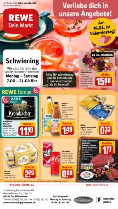 Rewe prospekt Duisburg	 ab 09.02.2026 gültig