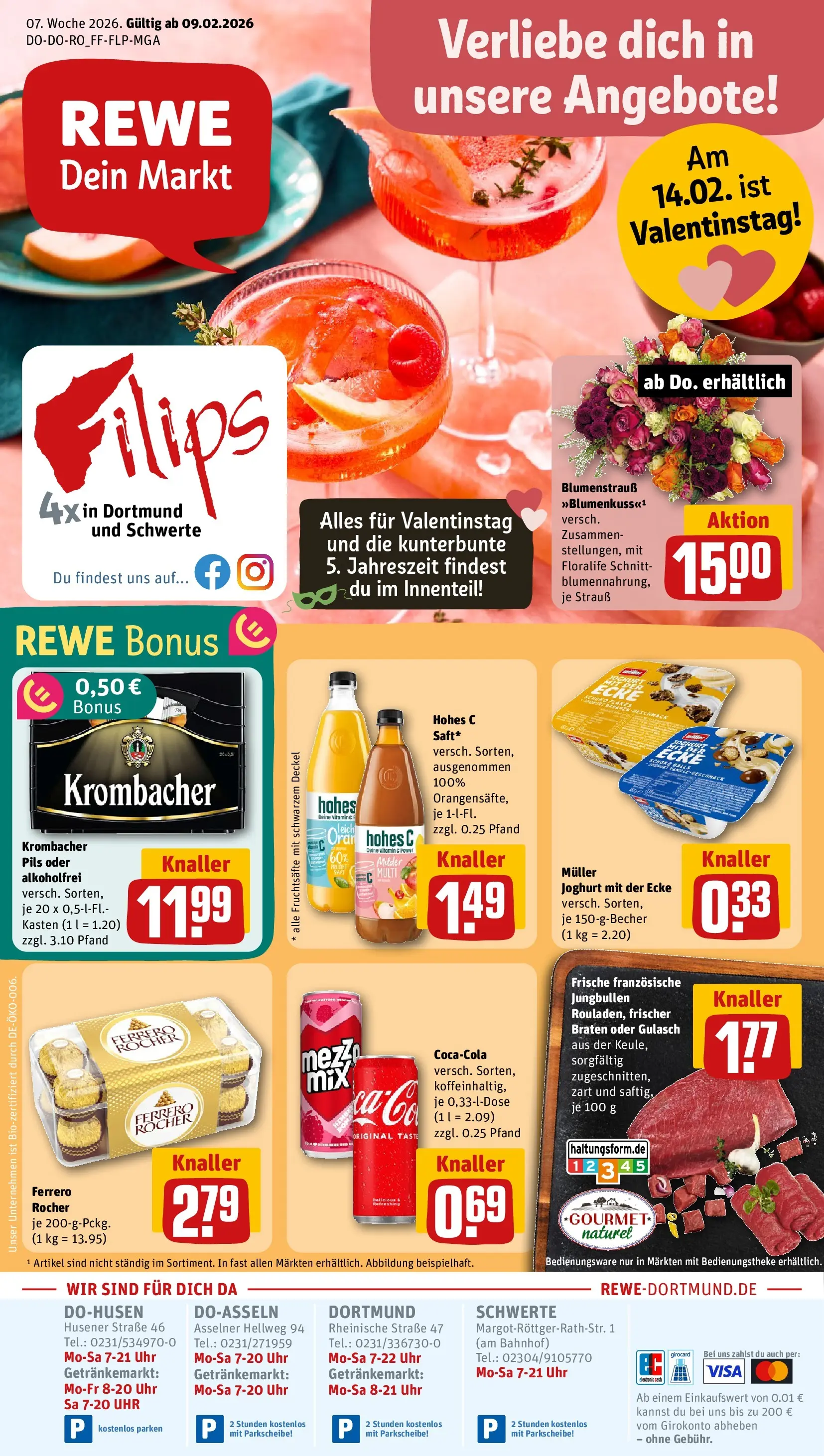 REWE Prospekt ab 09.02.2026 zum Blättern » Angebote | Seite: 1