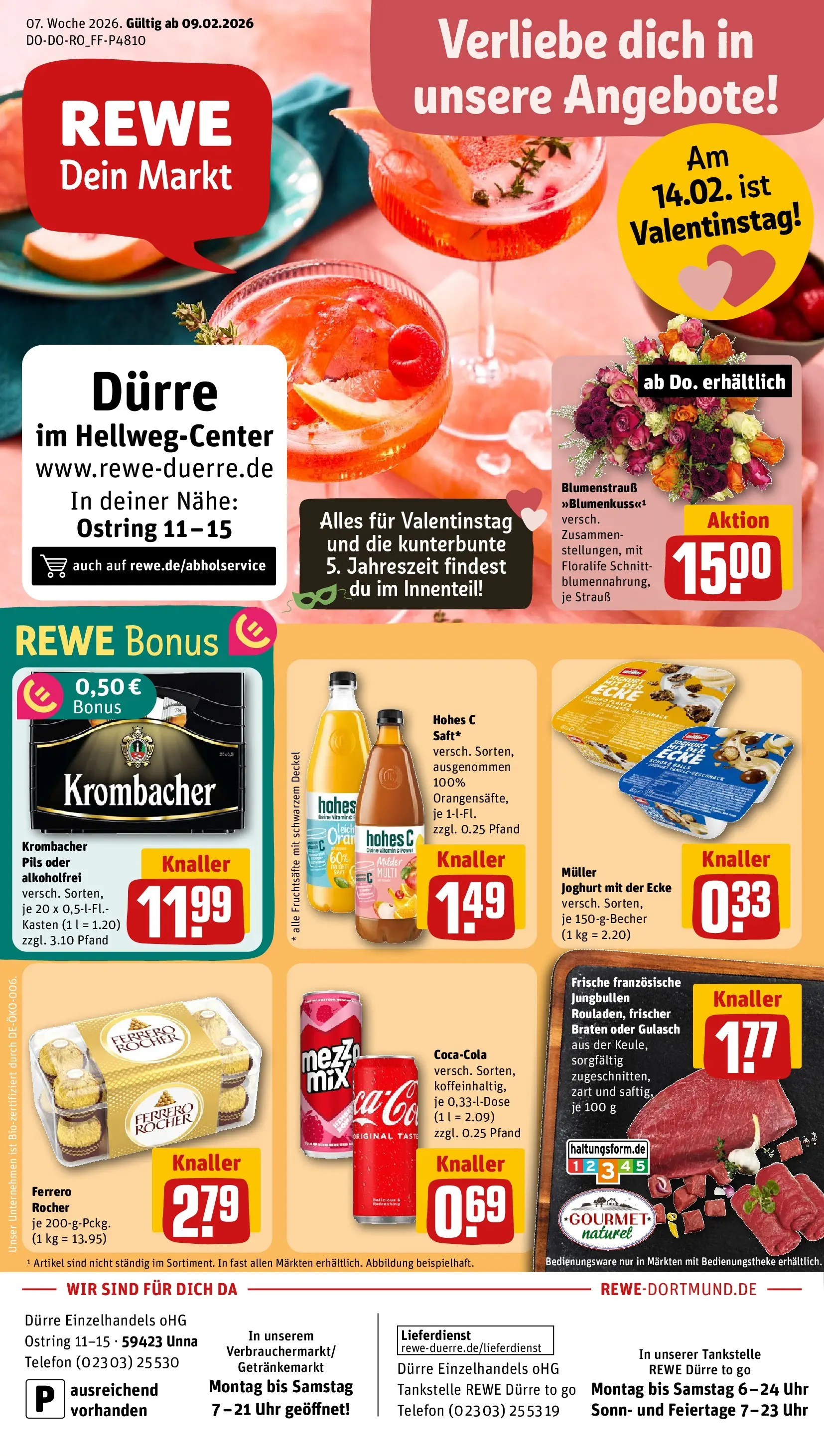 REWE Prospekt ab 09.02.2026 zum Blättern » Angebote | Seite: 1