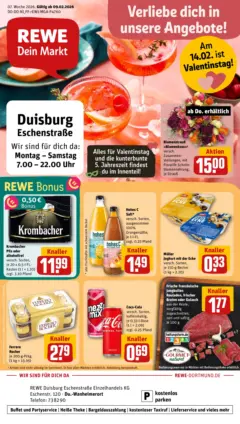 Rewe prospekt Duisburg	 ab 09.02.2026 gültig