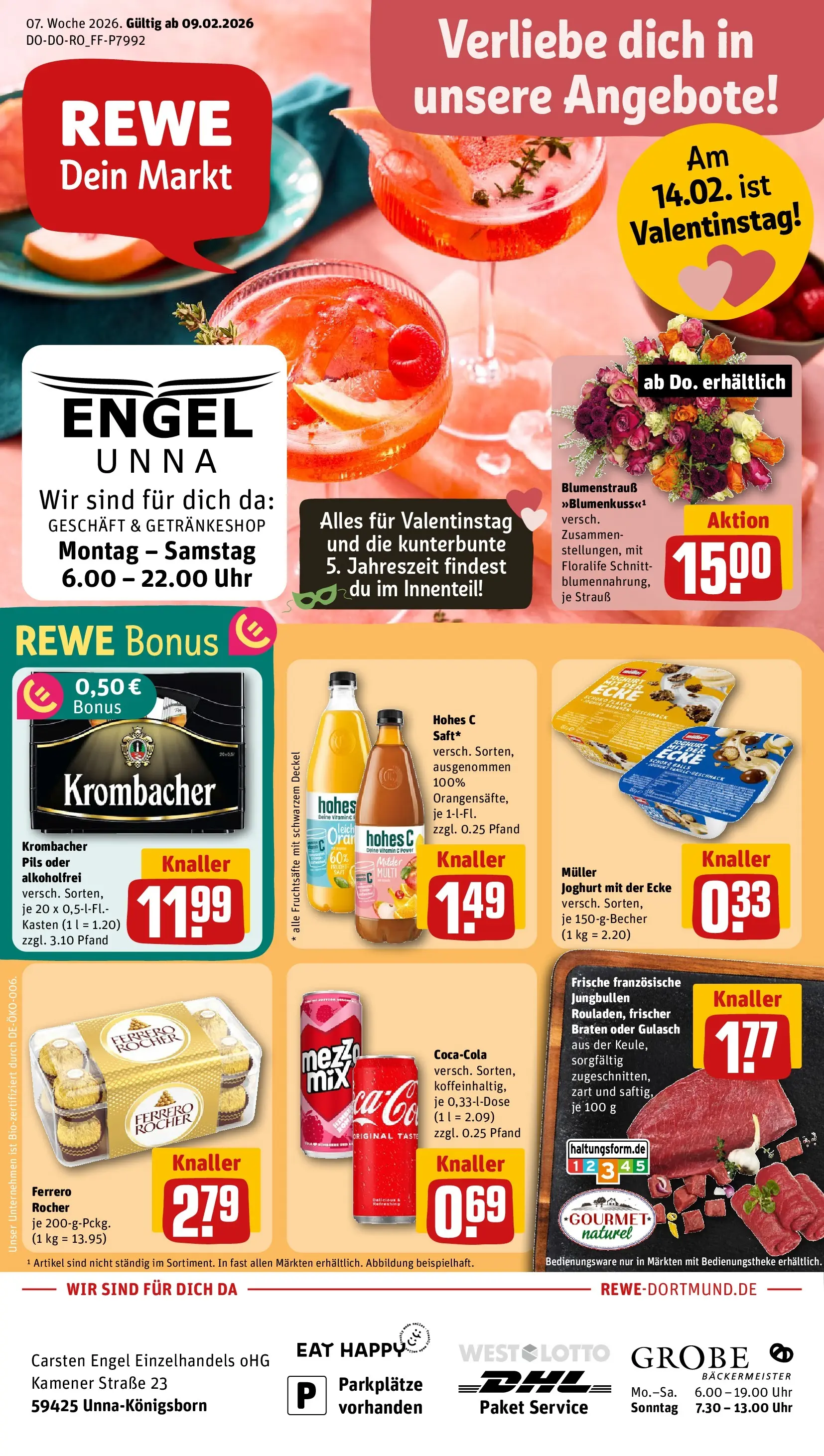 REWE Prospekt ab 09.02.2026 zum Blättern » Angebote | Seite: 1