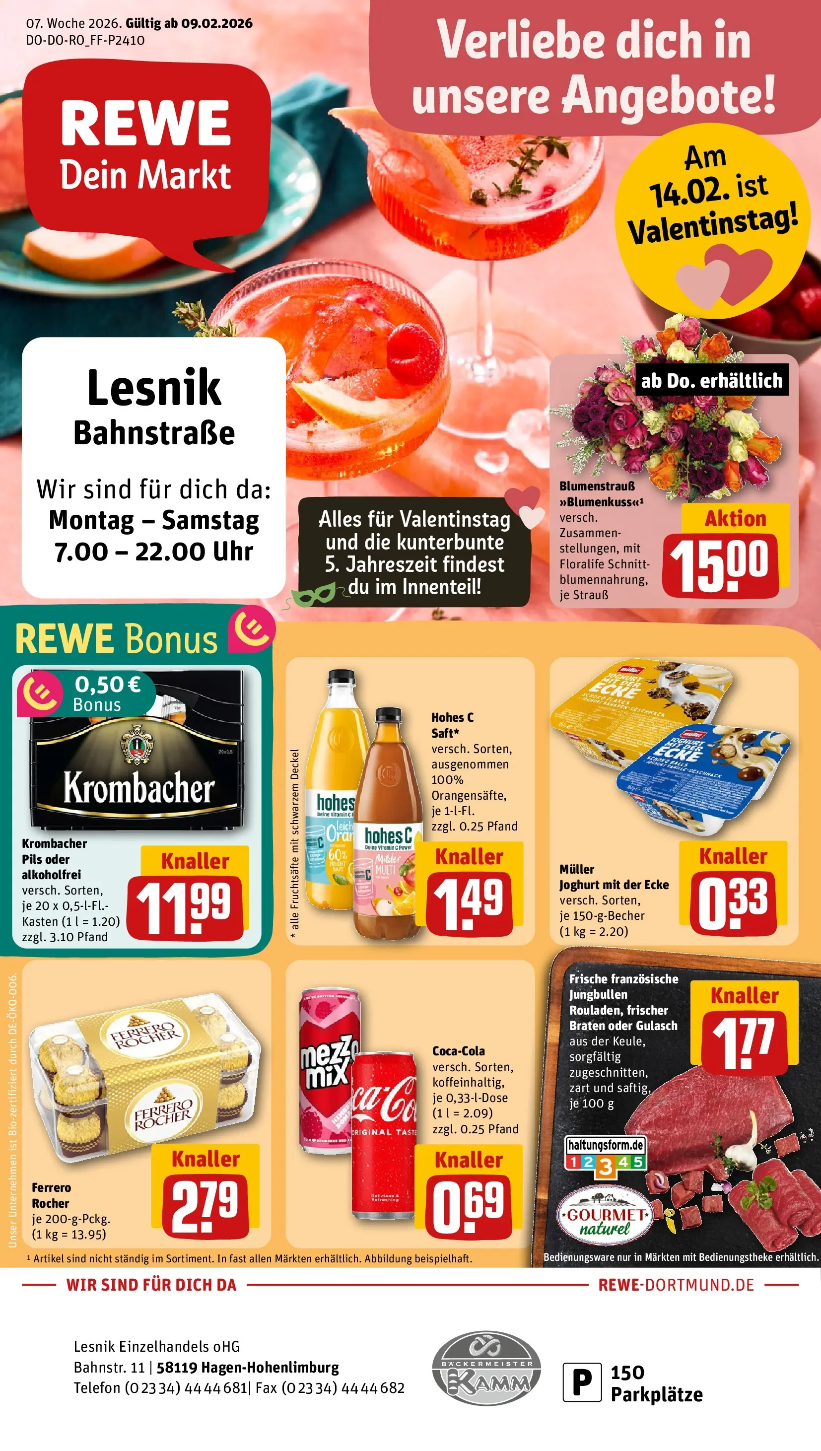 REWE Prospekt ab 09.02.2026 zum Blättern » Angebote | Seite: 1