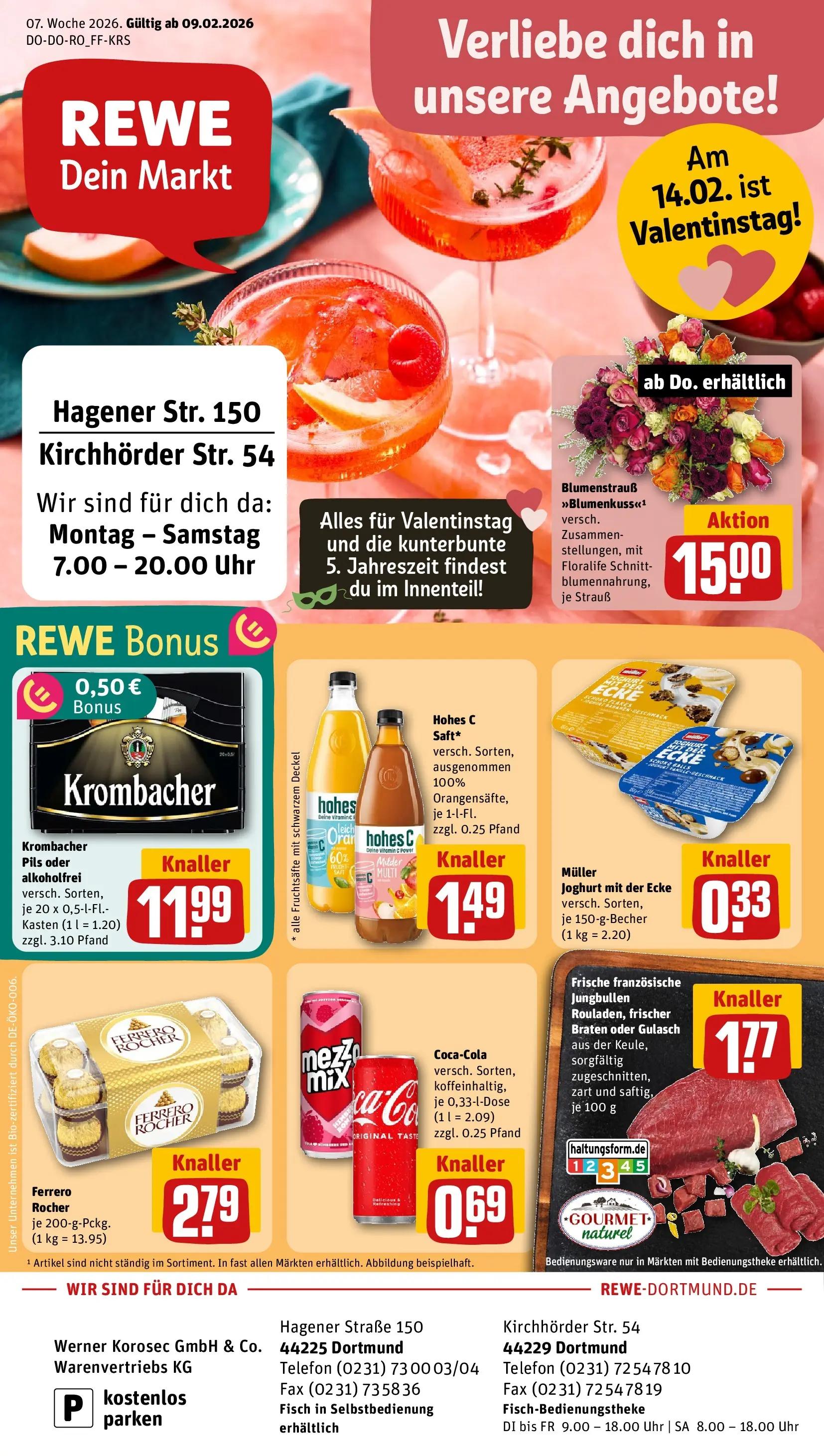 REWE Prospekt ab 09.02.2026 zum Blättern » Angebote | Seite: 1