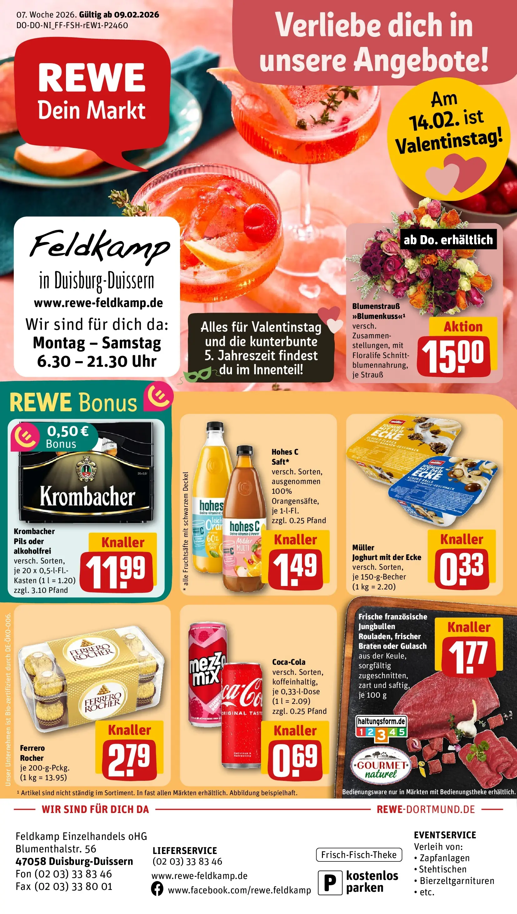 REWE Prospekt ab 09.02.2026 zum Blättern » Angebote | Seite: 1