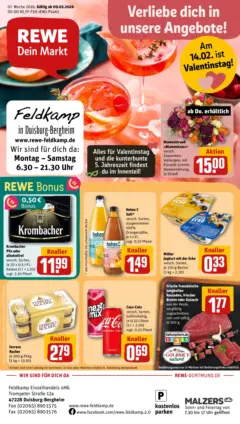 Rewe prospekt Duisburg / Bergheim	 ab 09.02.2026 gültig