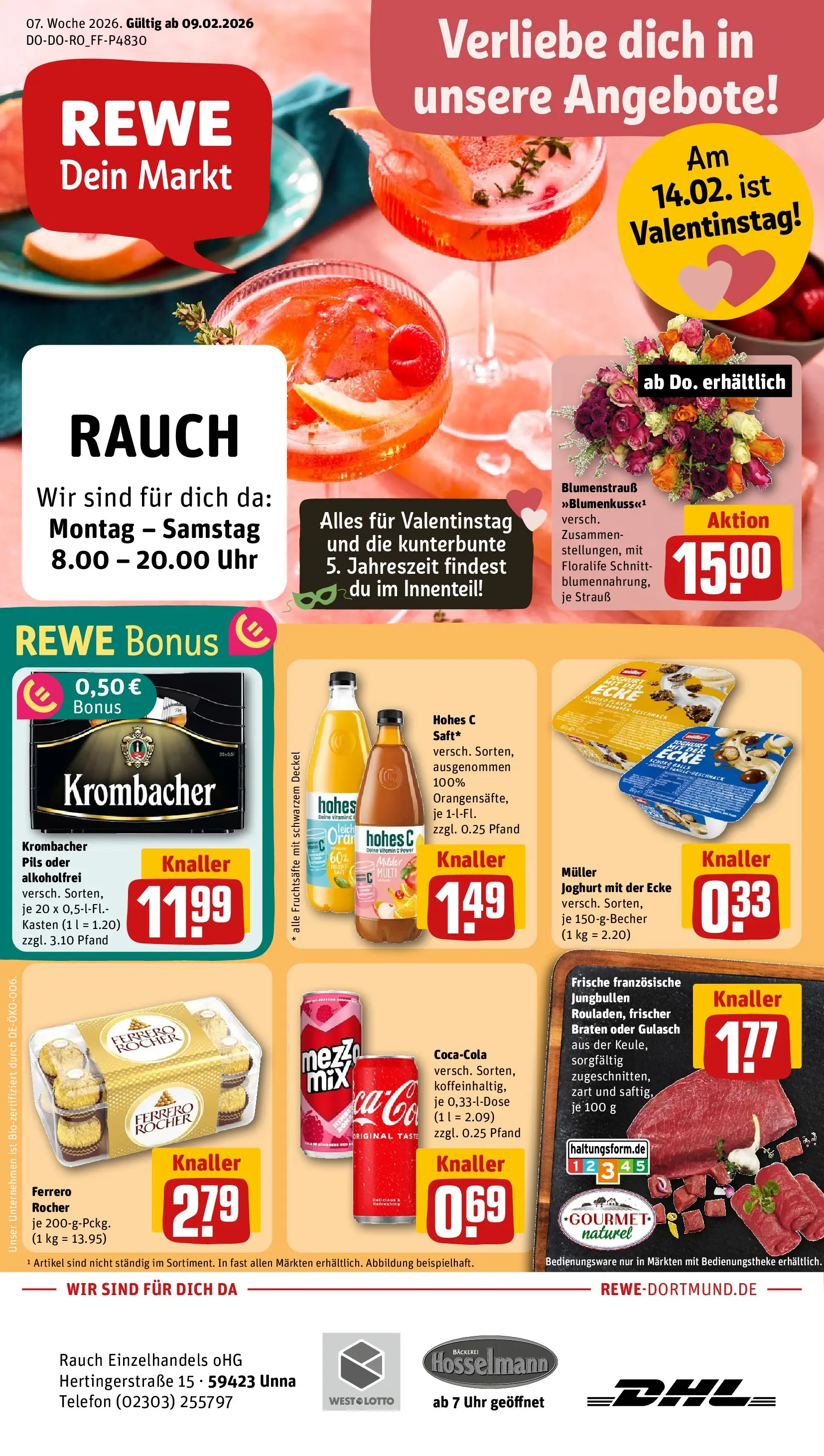 REWE Prospekt ab 09.02.2026 zum Blättern » Angebote | Seite: 1