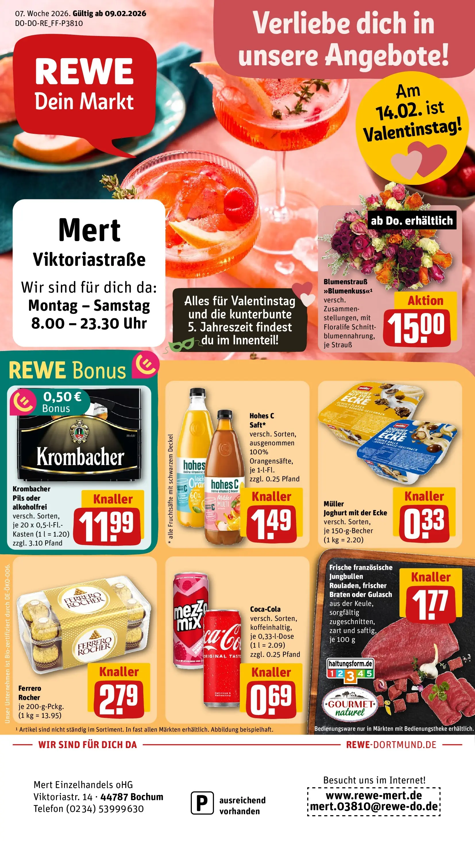 REWE Prospekt ab 09.02.2026 zum Blättern » Angebote | Seite: 1